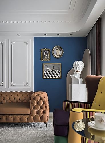 Miniatura 4 de Safiyya Papel tapiz de 393 x 15.7 pulgadas, color verde oscuro, papel de contacto verde oscuro, textura de lino, papel tapiz impermeable para