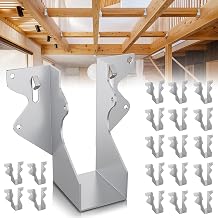 50 Pcs 2x4 Joist Hangers for Wood,18 Gauge Metal Face Mount Joist Hangers, Lu24 Joist Hangers Galvanized, Hurricane Ties for Rafter, Rafter Brackets 2x4 for Deck,Floor,Roof Overhang and Ceiling Joist
