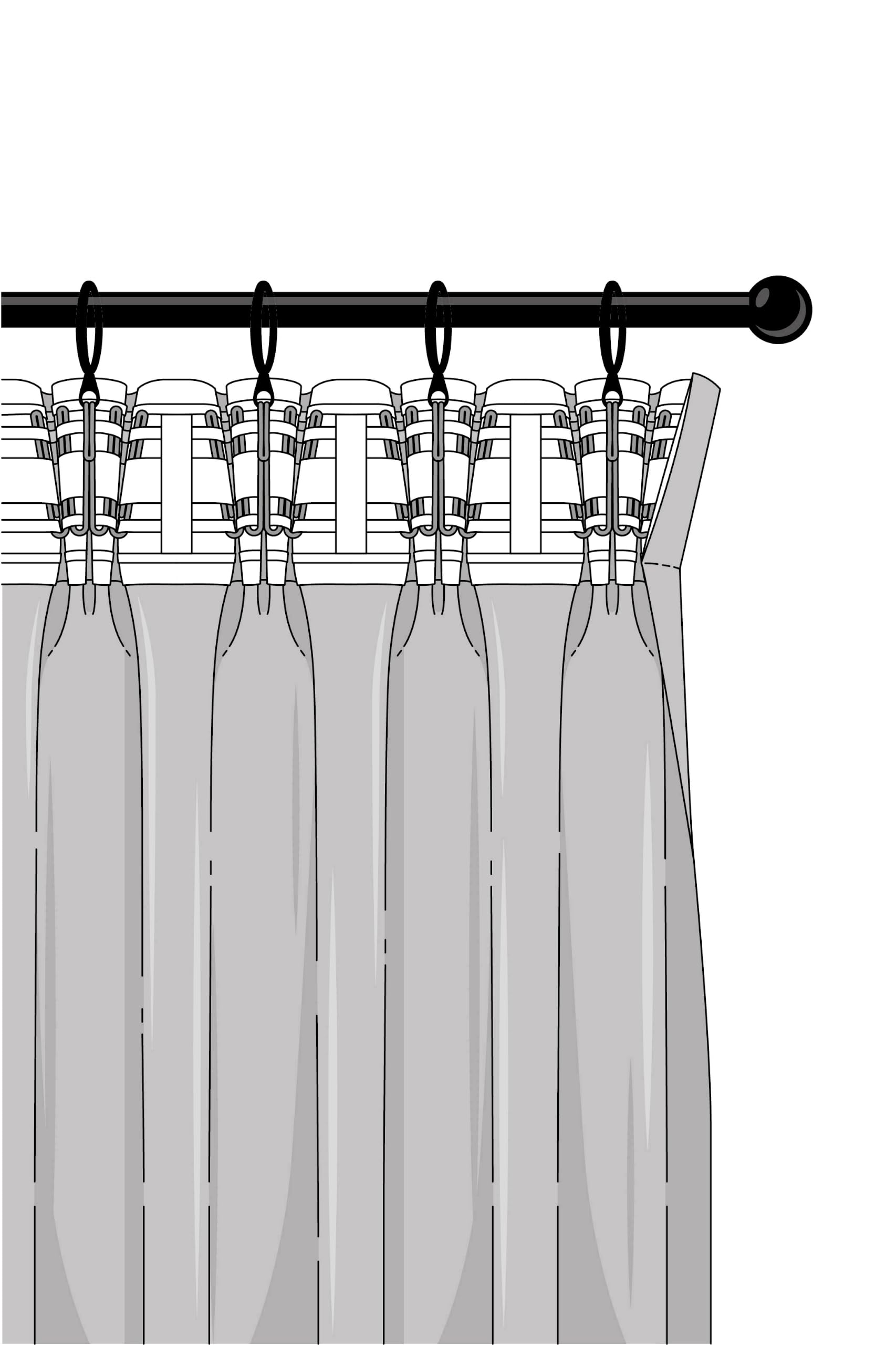 Jotex Moonbeam Verdunkelungsvorhang - Multifunktionsgardine mit 100% Lichtblockierung (1er Pack) - Taupe, 135 x 250cm