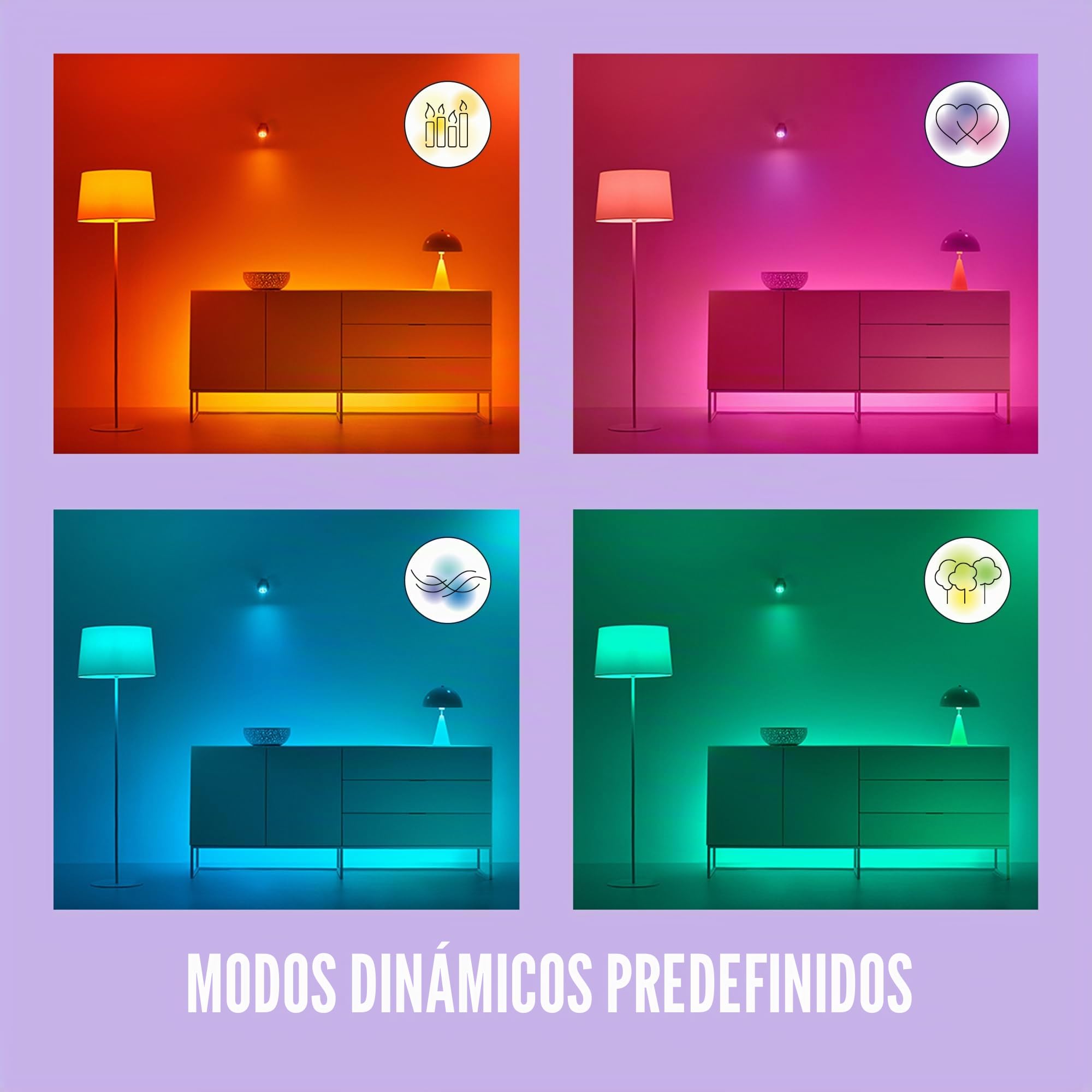 WiZ Pack de 2 bombillas con mando a distancia - Luz de color y blanca - Bombilla LED inteligente -E27-60 W - Conecta a Wi-Fi - Fácil de controlar, con tecnología SpaceSense