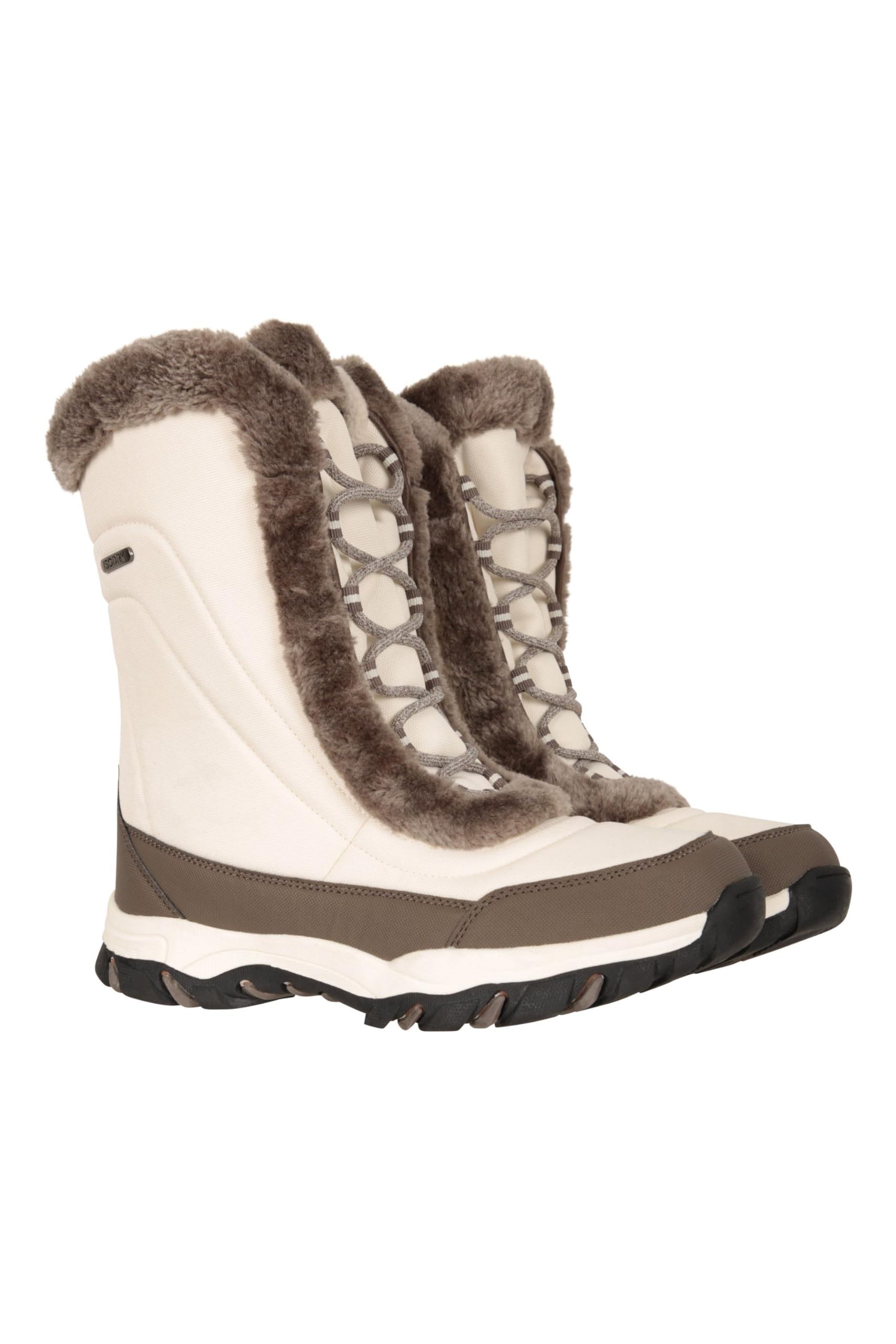 Mountain Warehouse Ohio Damen Winterschuhe Damen Winterschuhe Ohio – Schneesichere Kunstfellschuhe