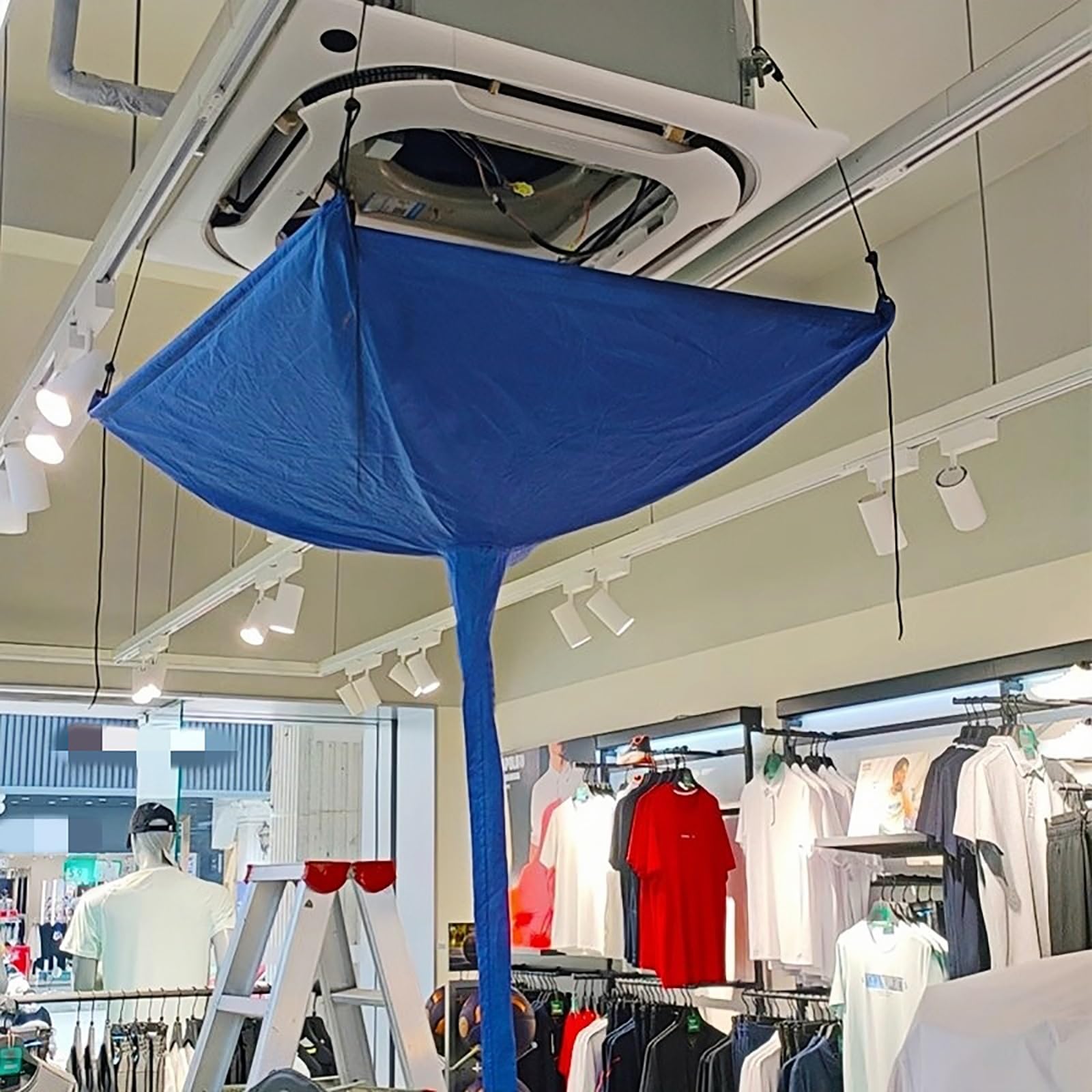Bolsa de limpieza de unidad de aire acondicionado, cubierta impermeable para limpieza de aire acondicionado central, reutilizable, limpiador de aire acondicionado para el hogar, fácil de usar