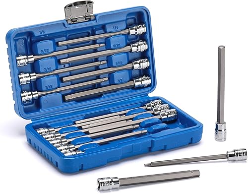 Miniatura 2 de AIRTOON Juego de dados hexagonales Allen extra largos de 38 pulgadas, 18 piezas (18 pulgadas - 38 pulgadas, 0.118 in - 0.394 in), SAE y métrico,