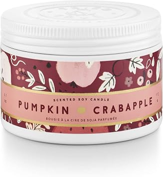 Tried & True Pumpkin Crabapple Small Tin Candle