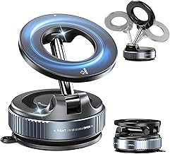 Yootech 360° Vaccum Magnetic Phones Holder, Magnetic Car Phone Mount, Hands-Free Suction Cup Phones Holder for Car/Gym/Mirror/Shower, Car Mount Compatible with All Mobile (Extended)