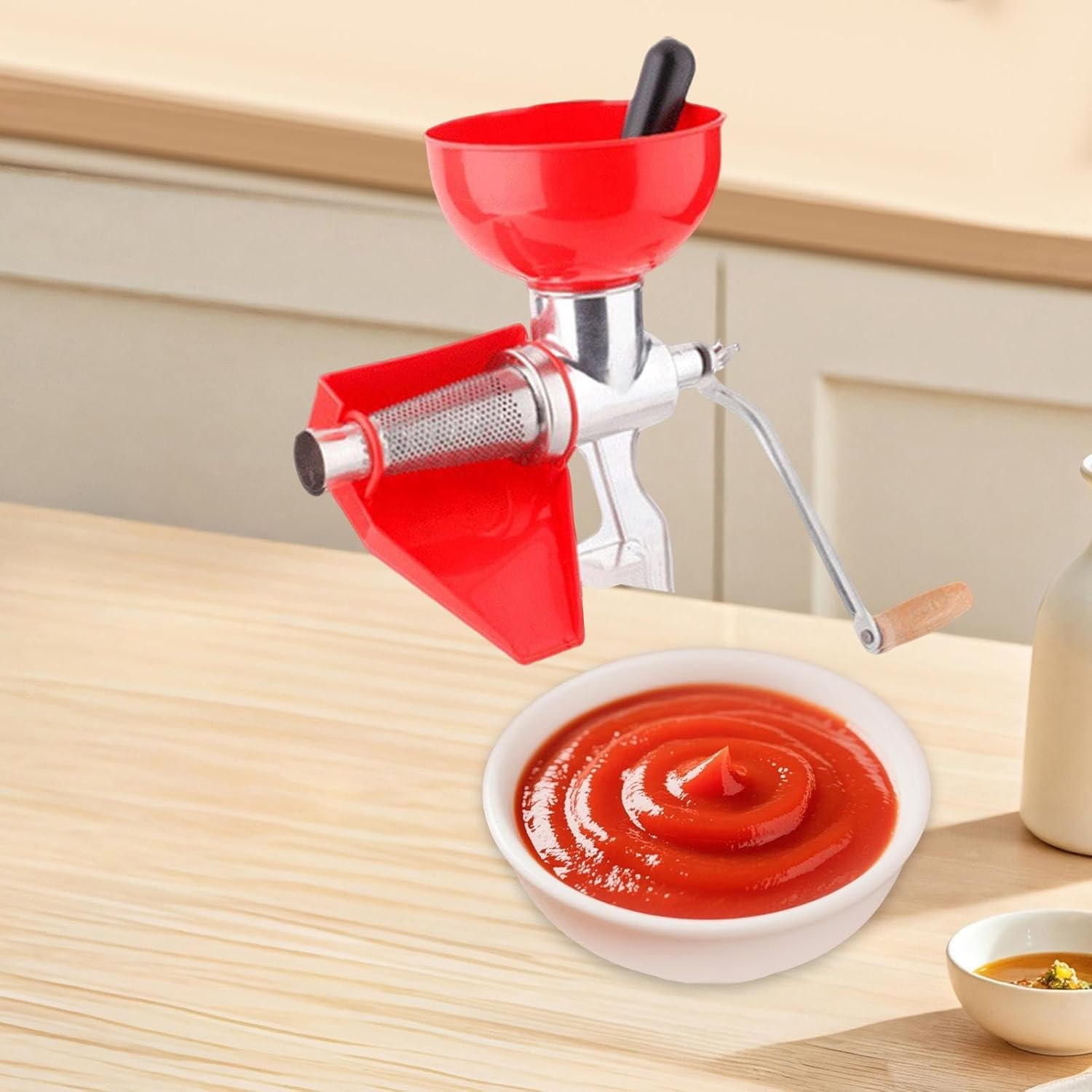 Manual Juicer Hand Press for Lemon Orange Limes Vegetables Tomato Grapes, Aluminum Alloy Citrus Extractor with Stable Clamp, Compact Kitchen Tool 8.66x13.39x10.63 inch