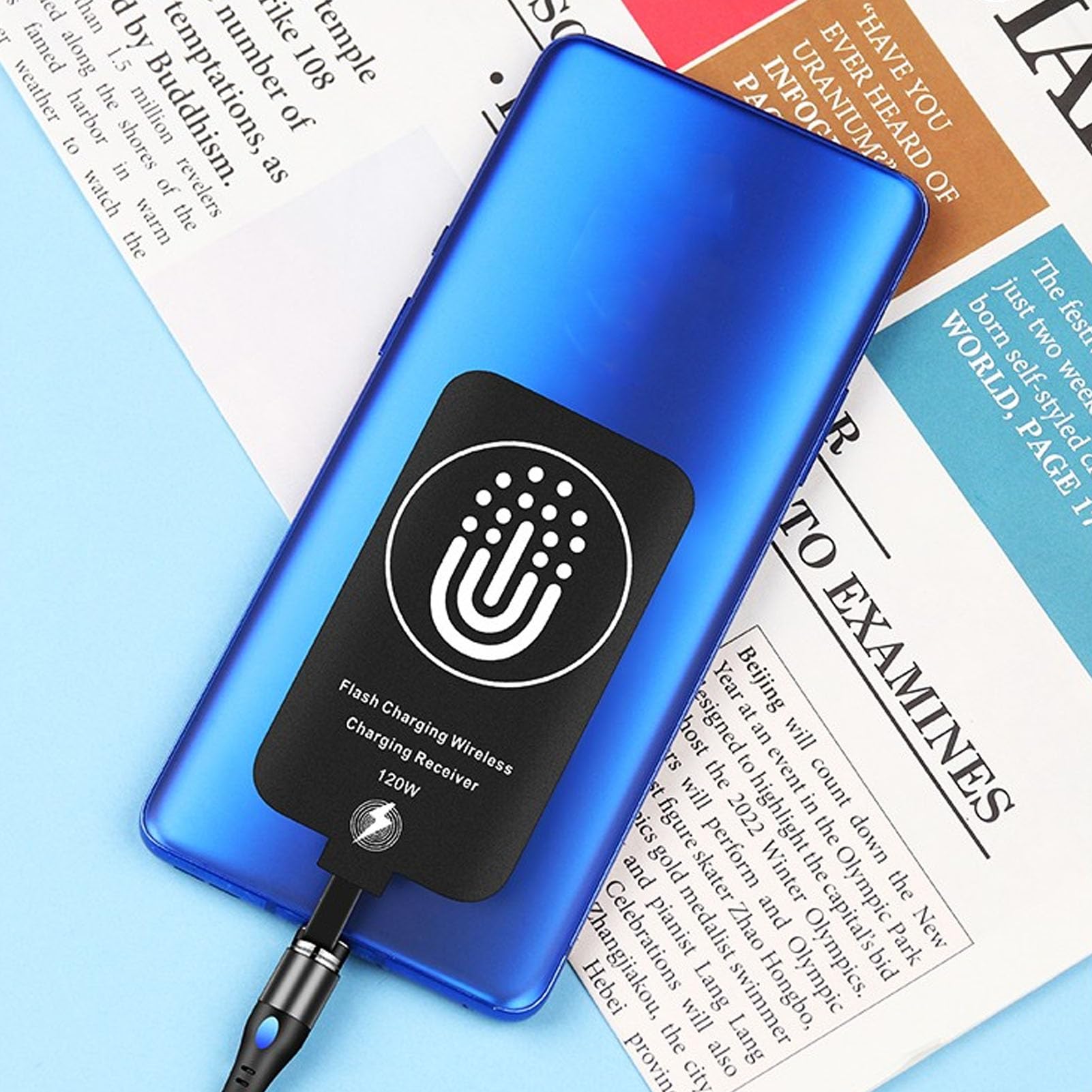 120W Typ C Kabelloser Ladeempfänger - Dünner, Leistungsfähiger USB C Wireless Charger