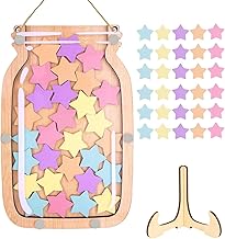 Barattolo di ricompensa per bambini, Barattolo di ricompensa a 30 stelle con adesivo, Barattolo di ricompensa personalizzato, Barattolo di ricompensa motivazionale, Barattolo di ricompensa per insegna