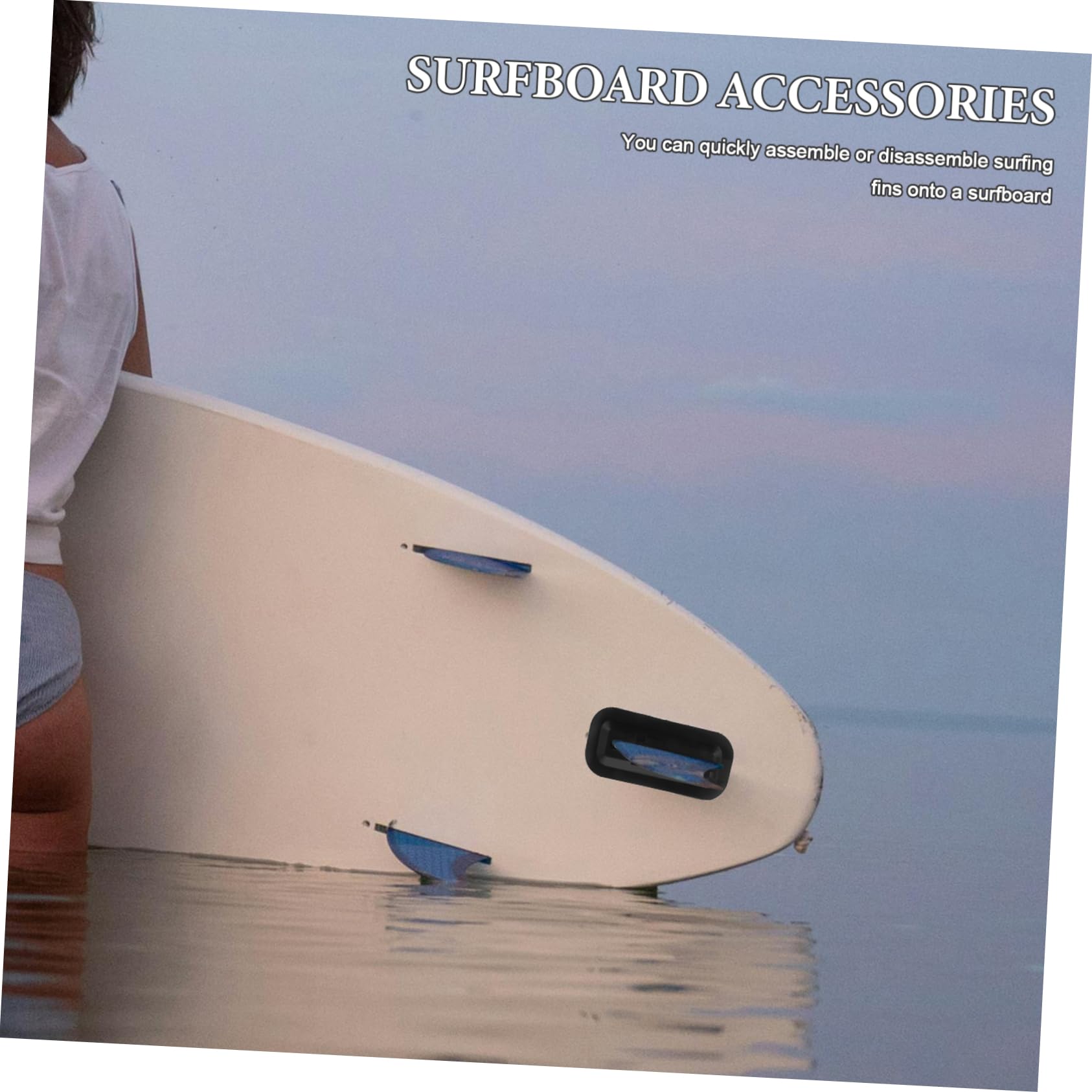 Base de Aleta para Tabla de Surf en PVC Resistente, Accesorio Versátil para Paddle Surf