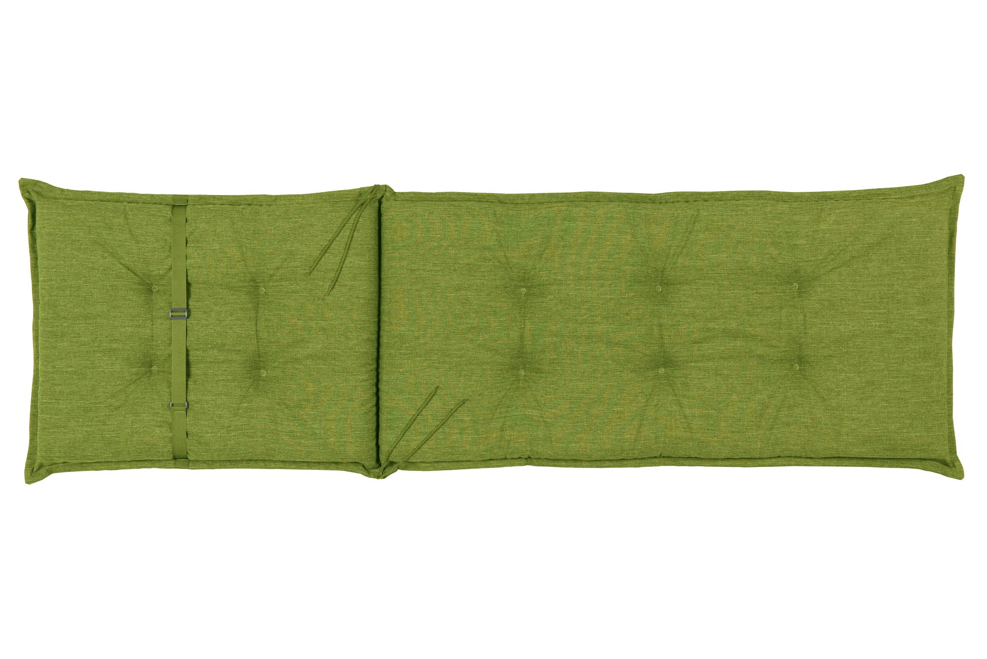 sunnypillow 6 poduszek na leżaki 190 x 60 cm, nakładka na meble ogrodowe, bardzo gruba 9 cm, poduszka na leżak ogrodowy, leżak do opalania, kolor zielony