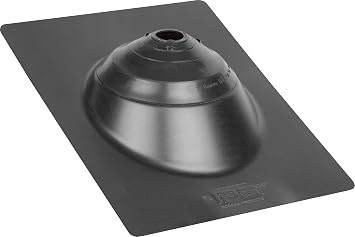Water-Tite 81891 Multi-Size 4N1 Roof Flashing, 12" x 16", Black