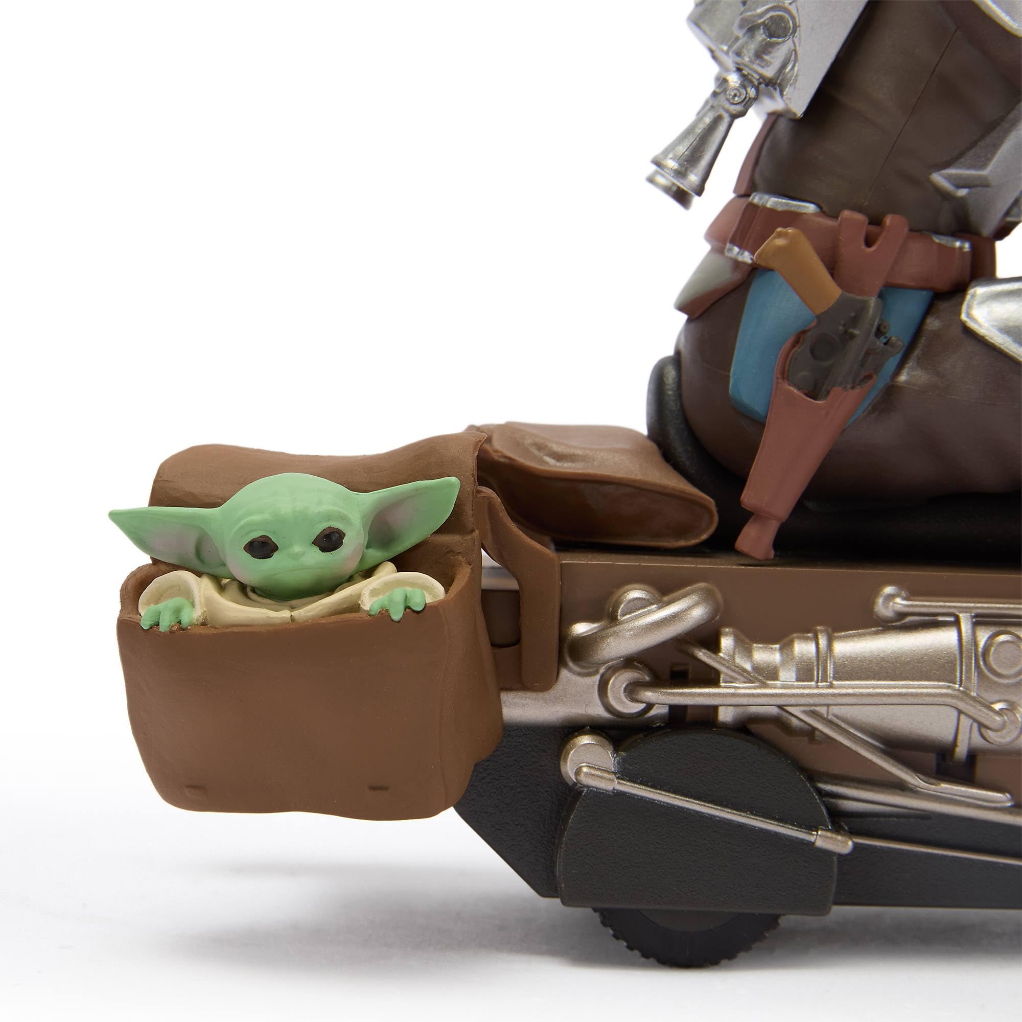 Disney Store Official, Star Wars, The Mandalorian, vehículo de Control Remoto, Moto Speeder de El Mandaloriano con Grogu