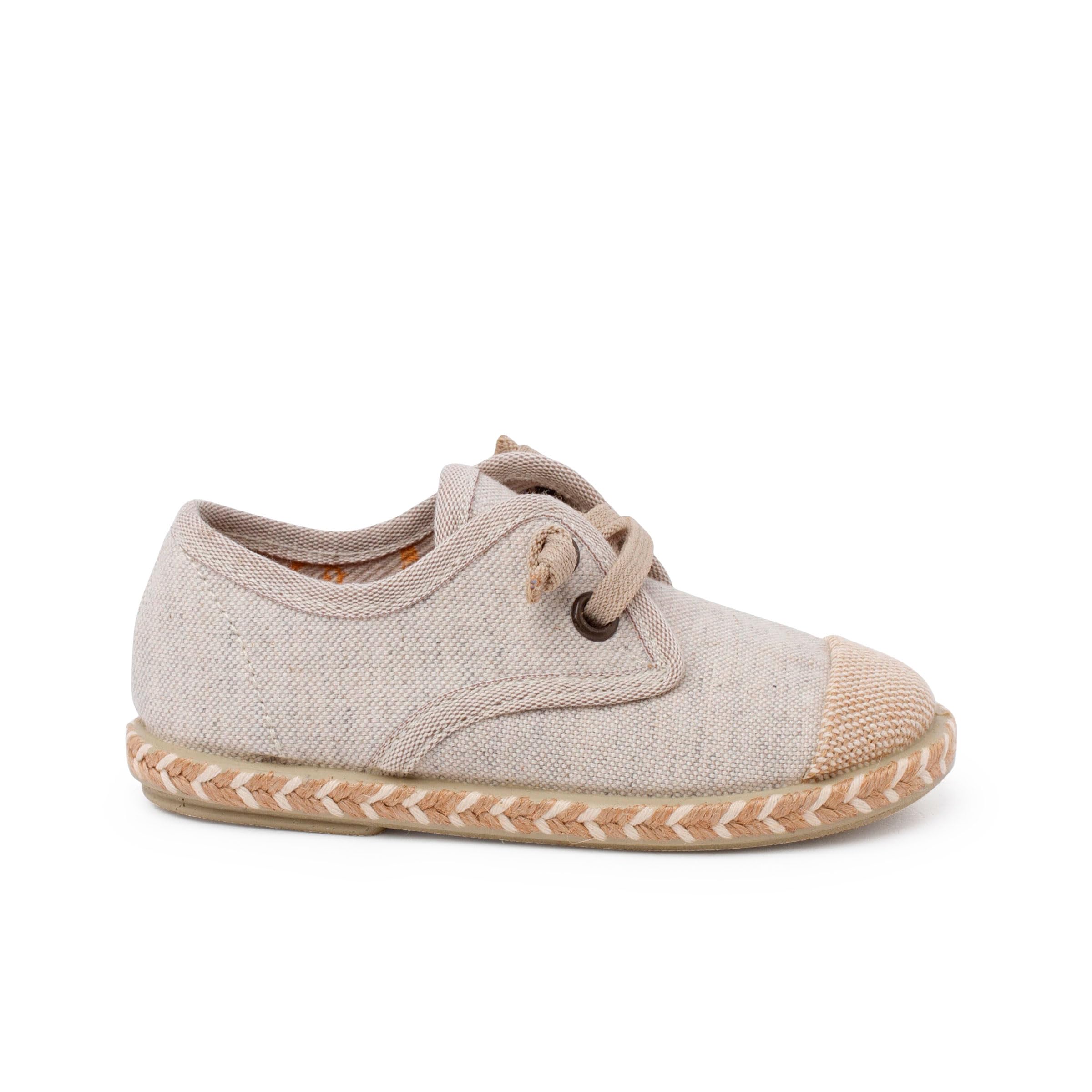 Pisamonas Derbies pour Enfants avec Embout De Jute Et Lacets Élastiques
