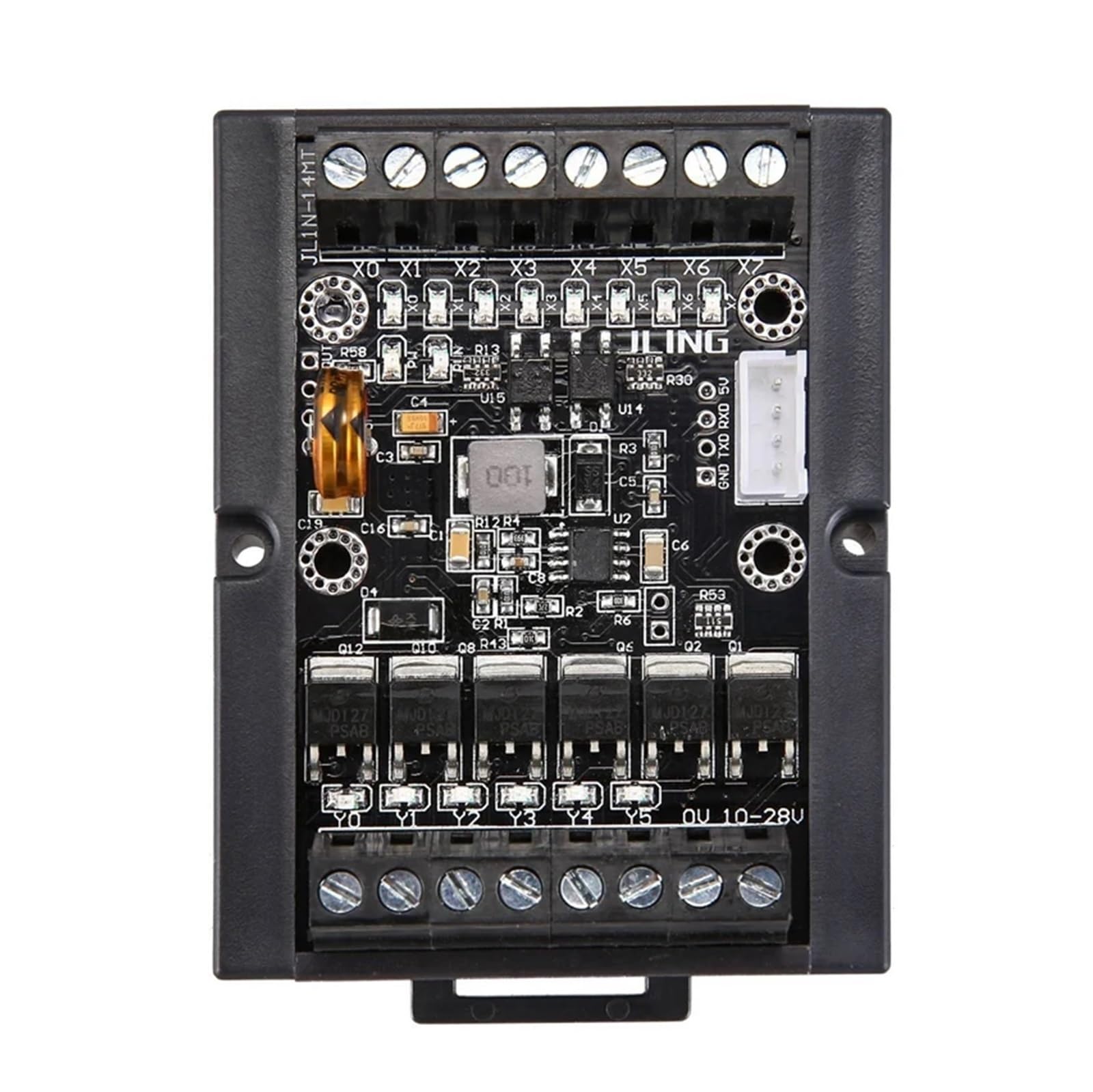 Controlador lógico programable PLC Controlador lógico programable PLC DC 10-28 V Regulador PLC FX1N-14MT Placa de Control Industrial Controlador lógico programable