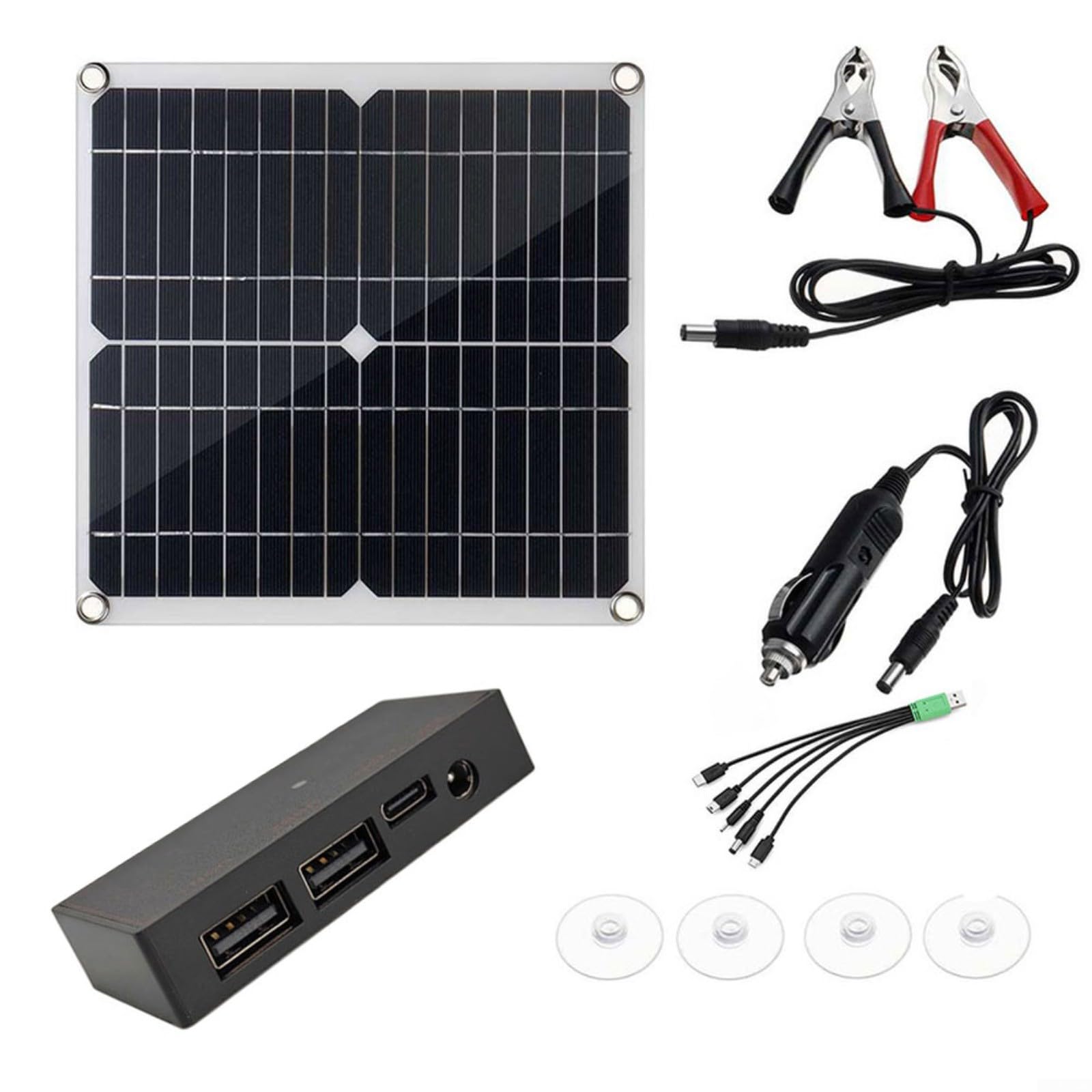 TONIXY 50W Solar Panel Monocrystalline Solar Panel DC Ports For 5V 12V 18V Charging Portable Monocrystalline Folding Charger For Camping Hiking And Outdoor Activities