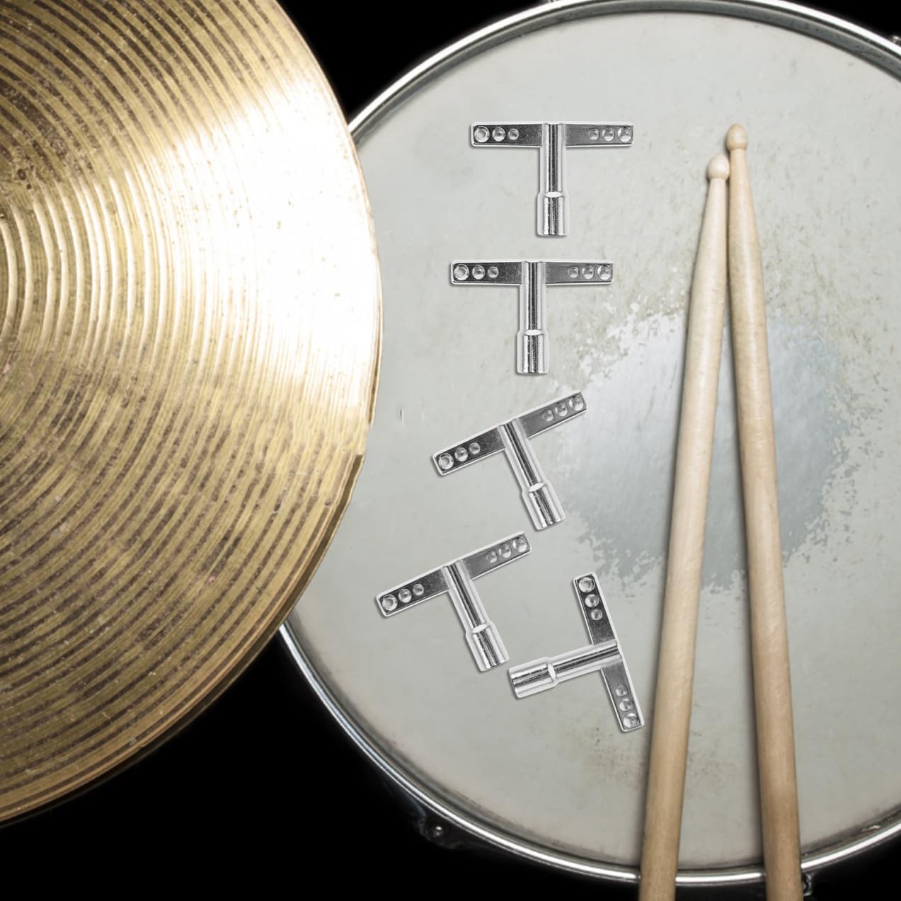 ibasenice 25stücke Teiliges Drum-key Langlebigem Material T-förmige Trommelstimm-werkzeuge Für Präzise Stimmung Geeignet Für Verschiedene Trommeltypen Installieren Entfernen