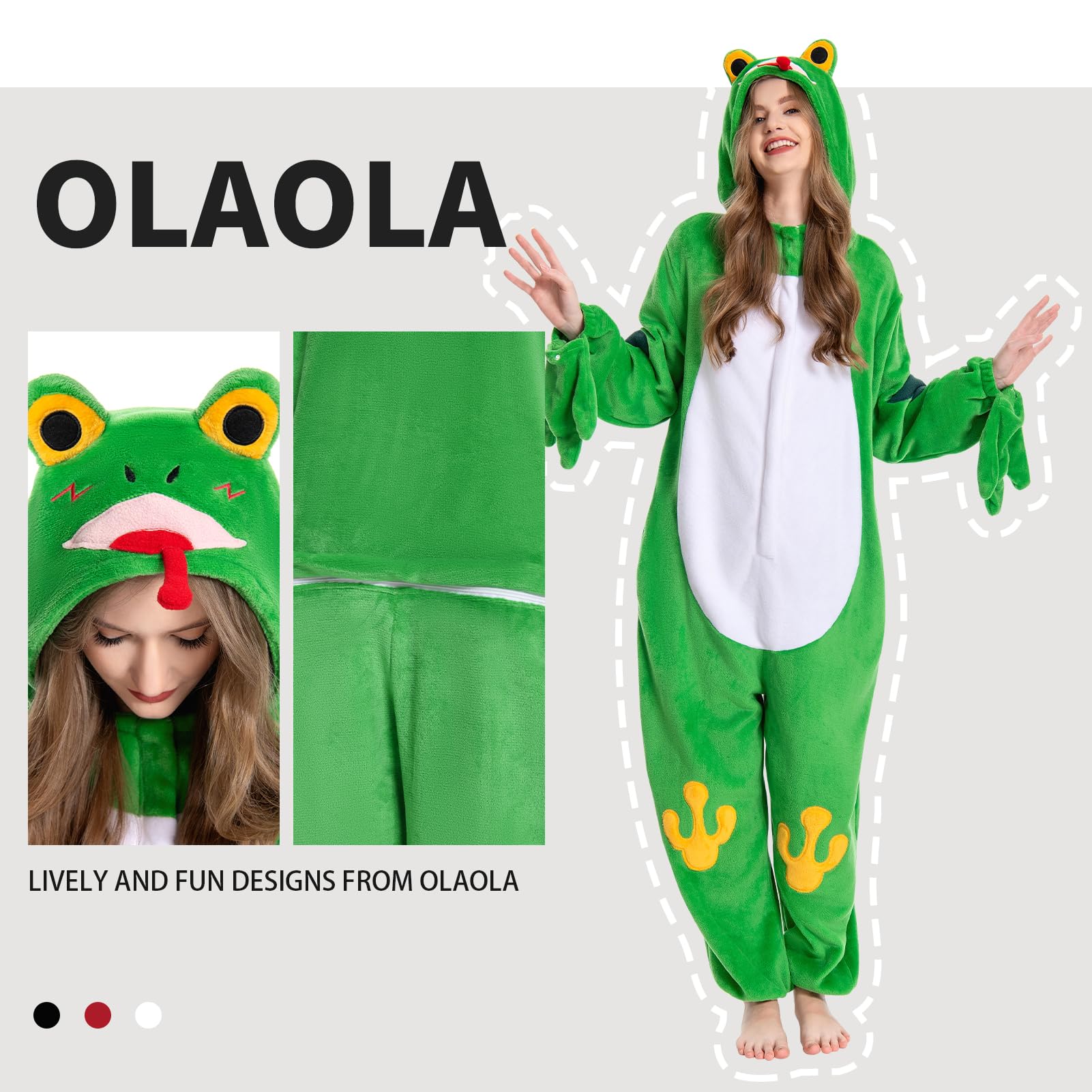 OLAOLA Combinaison pour Adultes Unisexe, Nouveauté Pyjama Costume pour Halloween, Doux Confortable Maison Vêtements de Nuit, Une Pièce Pyjama Cosplay Vêtements de Détente