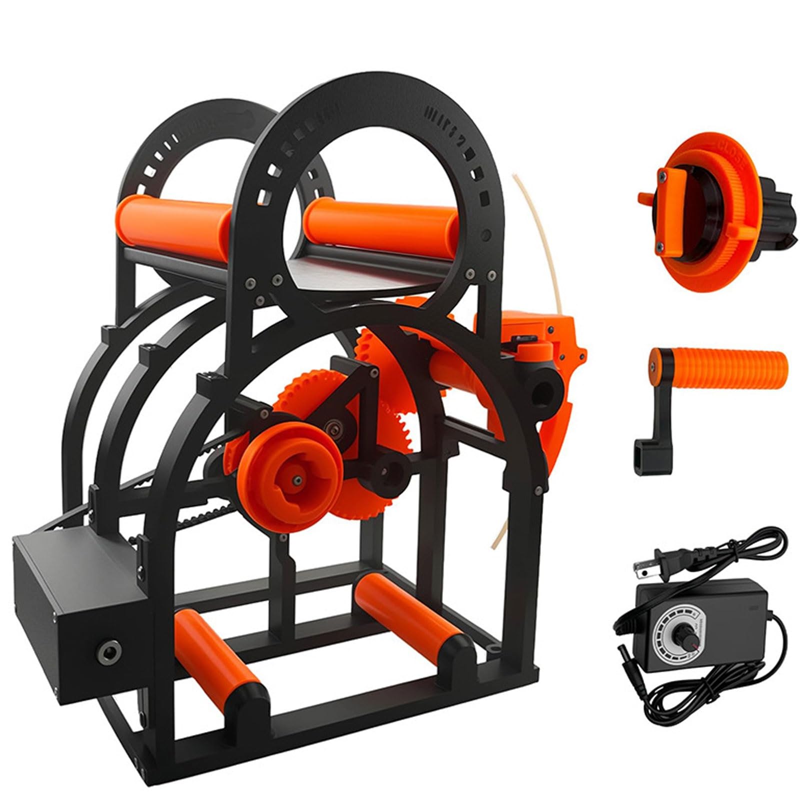 Elektryczny repooler filamentu 3D, nawijacz filamentu 3D z uchwytem, do szpul 20 cm, starannie owinięty do akcesoriów do drukowania 3D, nieplączące się rozwiązanie