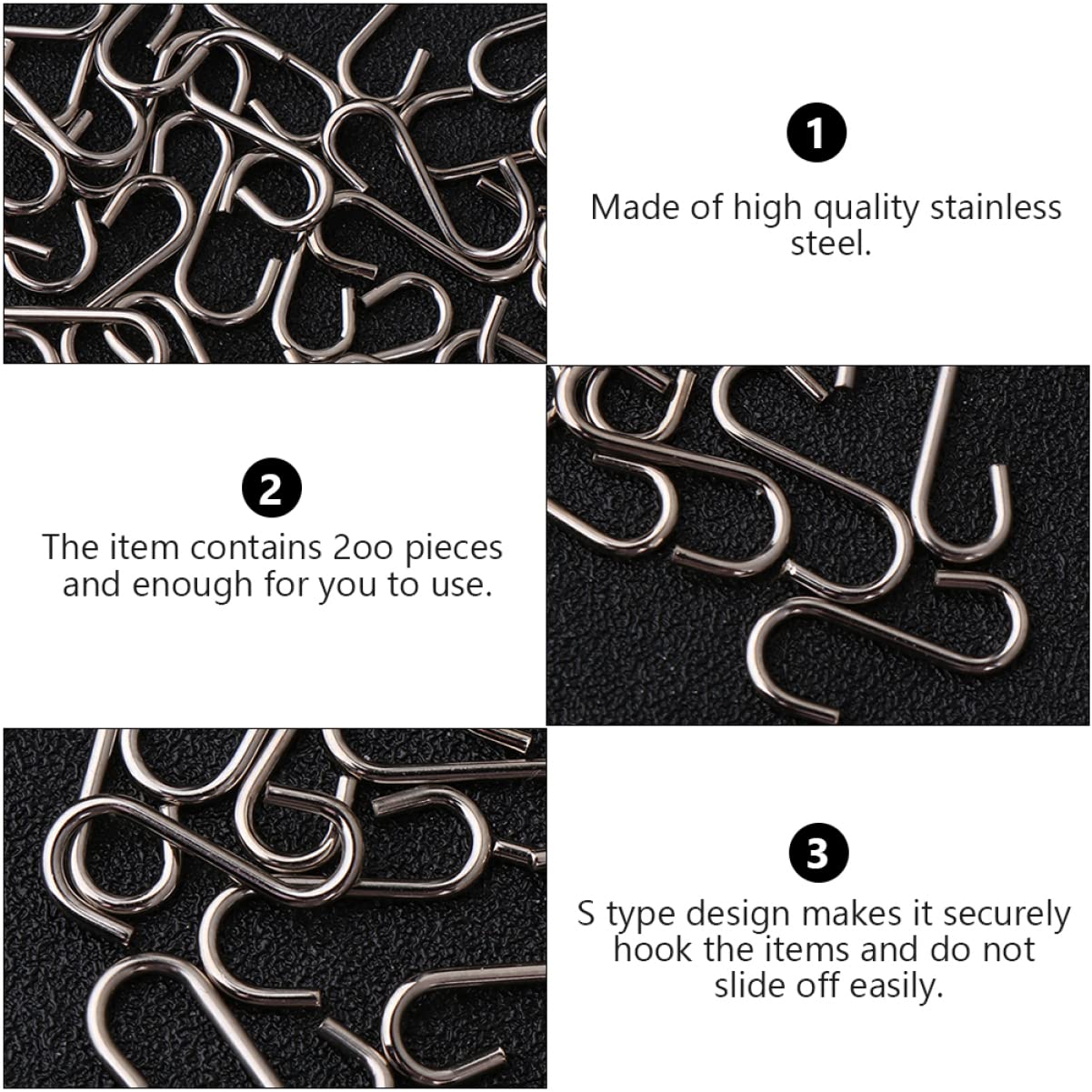 Alipis 600piezas Ganchos s De Acero Inoxidable Soporte Multifuncional Para Colgar Joyería Claves y Manualidades Diseño Compacto y Resistente