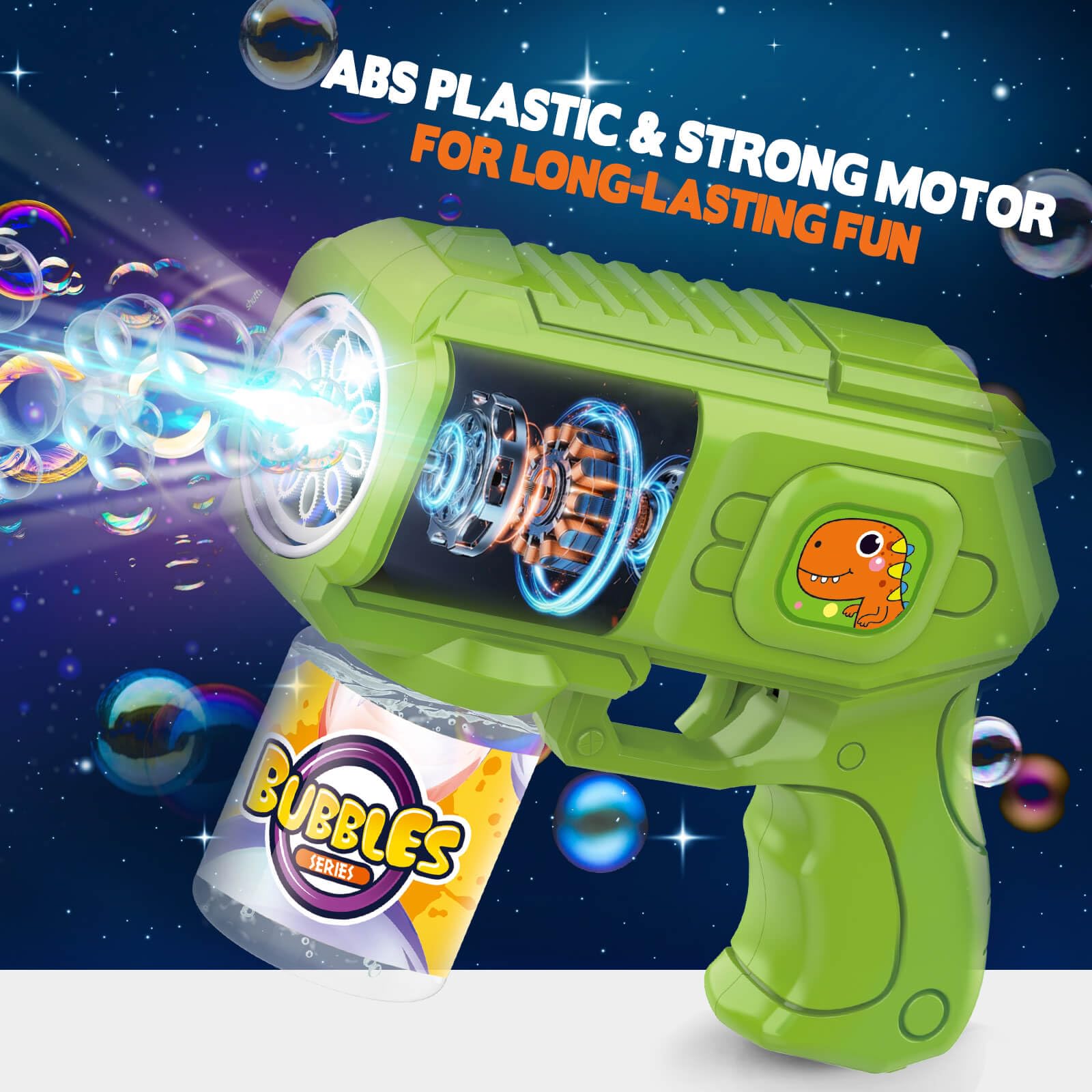 Pack de 3 pistolas de burbujas de jabón de animales para niños, máquina de burbujas eléctrica, regalos de cumpleaños para 3-8 años, para niños, bodas, exteriores, pompas de jabón
