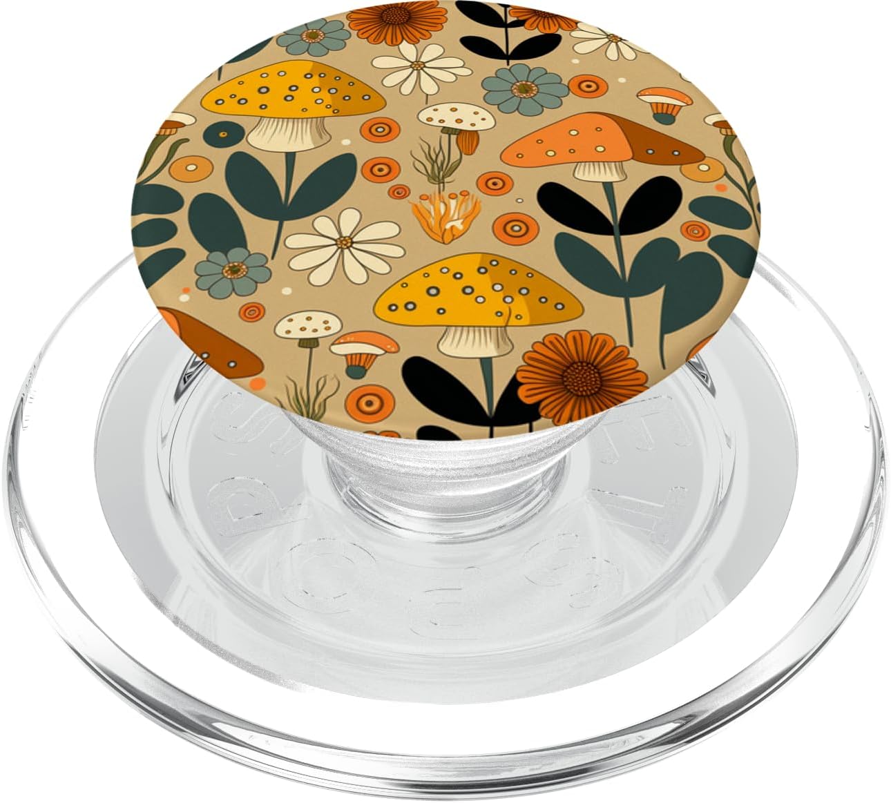 Cottagecore Mushroom Flower Hippie 60s 70s Aesthetic Style PopSockets MagSafe PopGrip for iPhone