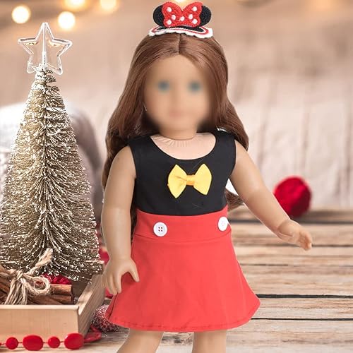 Miniatura 6 de sweet dolly Ropa de muñeca de 18 pulgadas trajes de fiesta de princesa accesorios para muñecas de 18 pulgadas