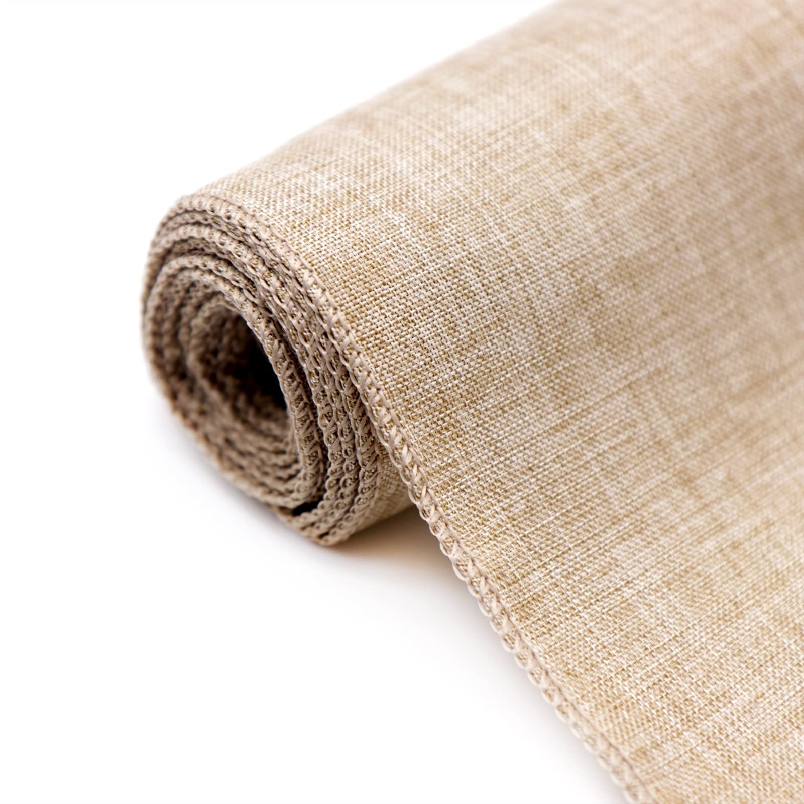 Runner da Tavolo Rustico in Finto Lino Runner da Tavolo Moderno for la casa, Feste, Decorazioni Natalizie Camino De Mesa Navidad Decoración Vacanze, pasti, Occasioni Speciali /632(Khaki)