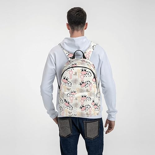 Miniatura 8 de Mochila de 16 pulgadas para bebés, diseño divertido de huesos de cachorro, mochila para computadora portátil, mochila escolar con impresión completa