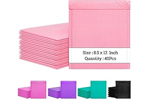 40 Pack 8.5x12 Inch Bubble Mailers For Convenient Shipping