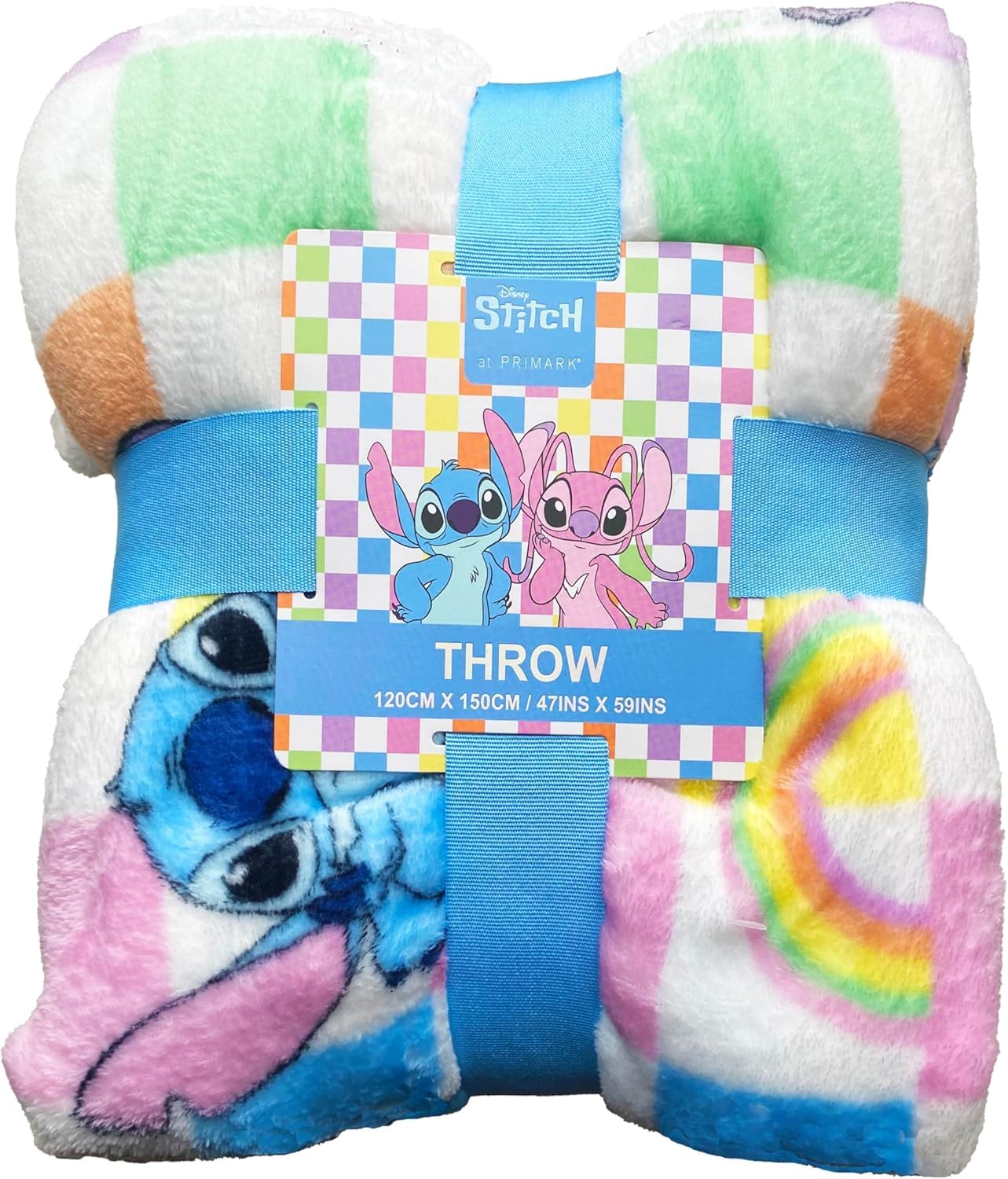 License Stitch Überwurf Primark, weiches Fleece, 120 x 150 cm