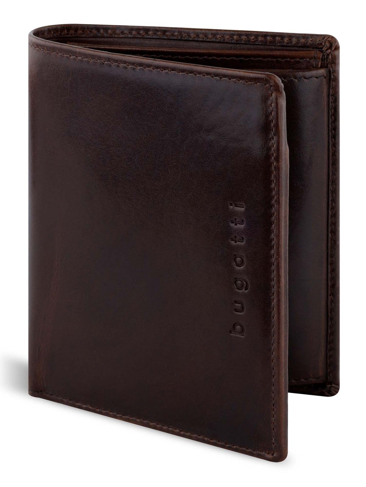 bugatti Romano portfel męski, damski prawdziwa skóra, brązowy, jeden rozmiar, Brązowy, Taille unique