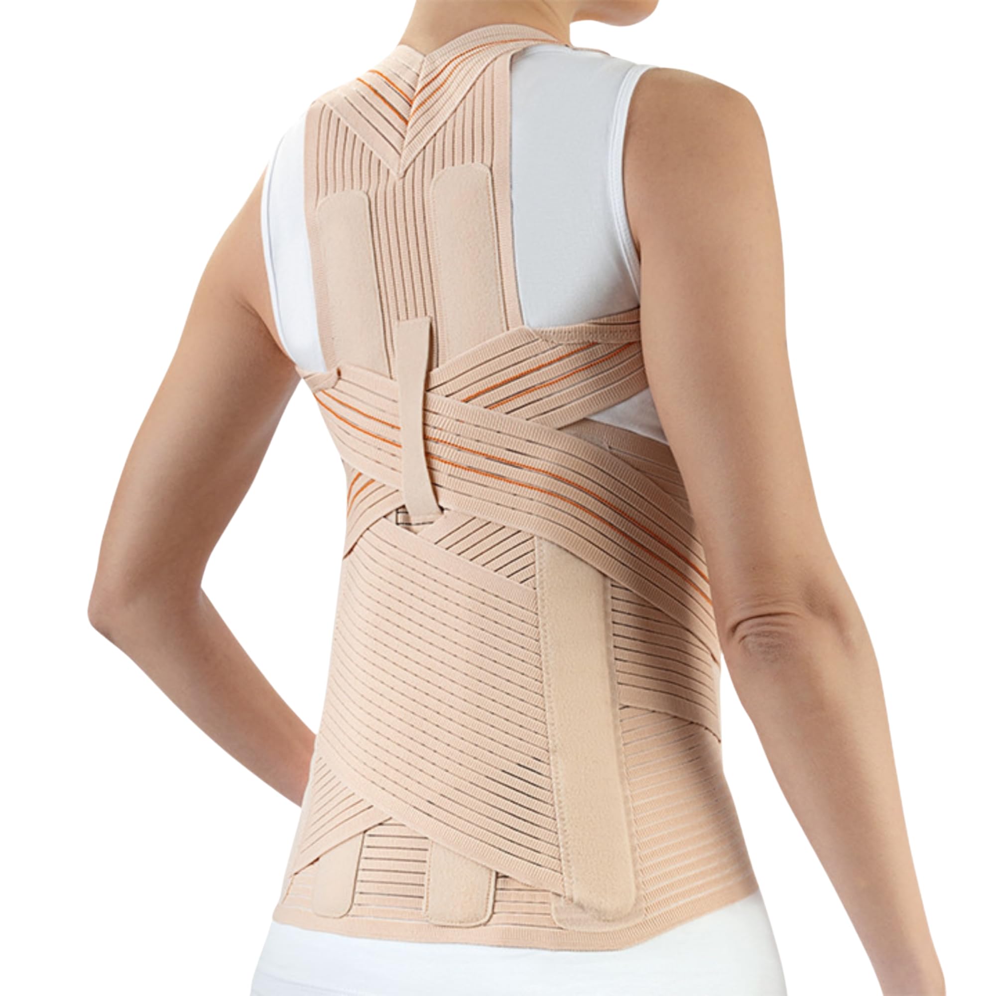 Orliman faja dorsolumbar semirrígida Lumbitron LT-320. Faja lumbar ortopédica y cinturón lumbar para soporte de espalda y columna. Ideal como faja para espalda y columna (TALLA 4 (100-110CM))