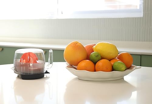 Miniatura 8 de Exprimidor eléctrico de cítricos – Exprimidor de 3 tazas (24 onzas) de naranja con filtro de semillas, inversa automática, diseño compacto –