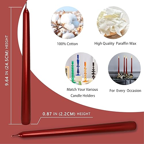 Miniatura 3 de Velas cónicas rosadas trenzadas de 10 pulgadas sin perfume hechas a mano en espiral para decoración de bodas, fiestas de Navidad