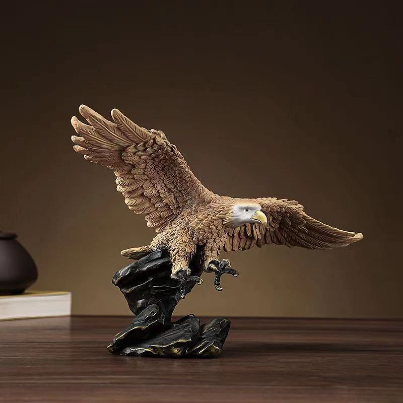 ブロンズ 鳥の形 置物 Amazon.co.jp: 彫刻置物彫像に彫刻ブロンズ 広げた翼 鷲 鷹の像 動物