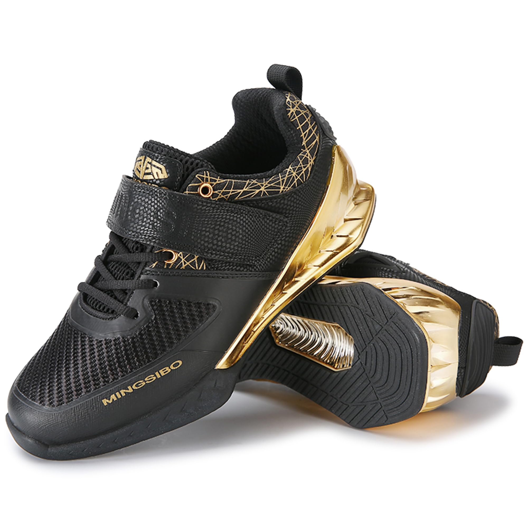 Men's Weight Lifting Shoes for Squatting and Deadlifting High Stability Comfortable Squat Shoes for Men Upgraded Grip and Support Ideal for Weight Training Weightlifting and Strength Training