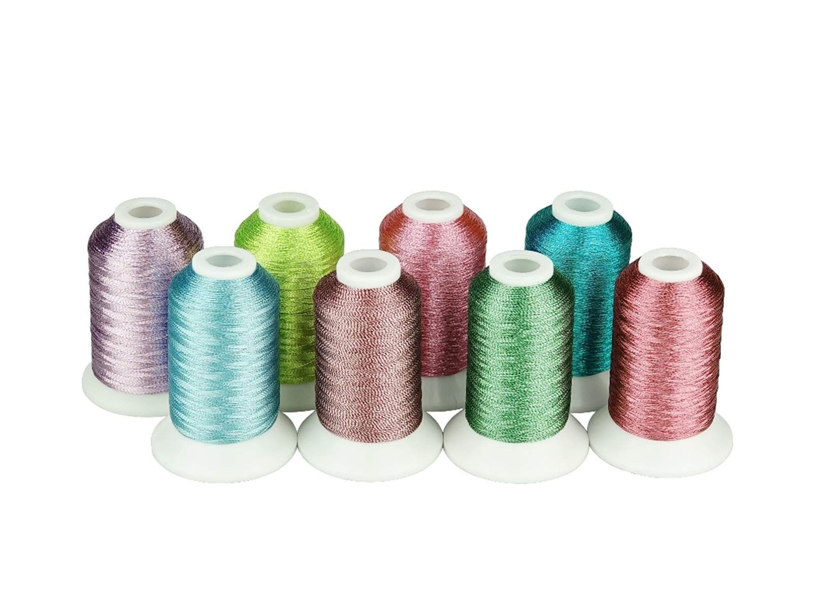 Fili per Cucire Multiuso, Filo Metallico for Ricamo 8 Colori Brillanti Come Fili for Ricamo a Macchina/Mano