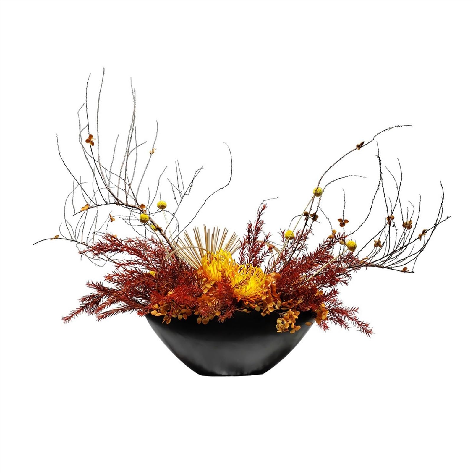 CFY652 Floral Arrangements Chinese Simulation Floral Art Hotel Living Room Coffee Table Entrance Artificial Flower Modeling Zen Soft Decorations Weddings