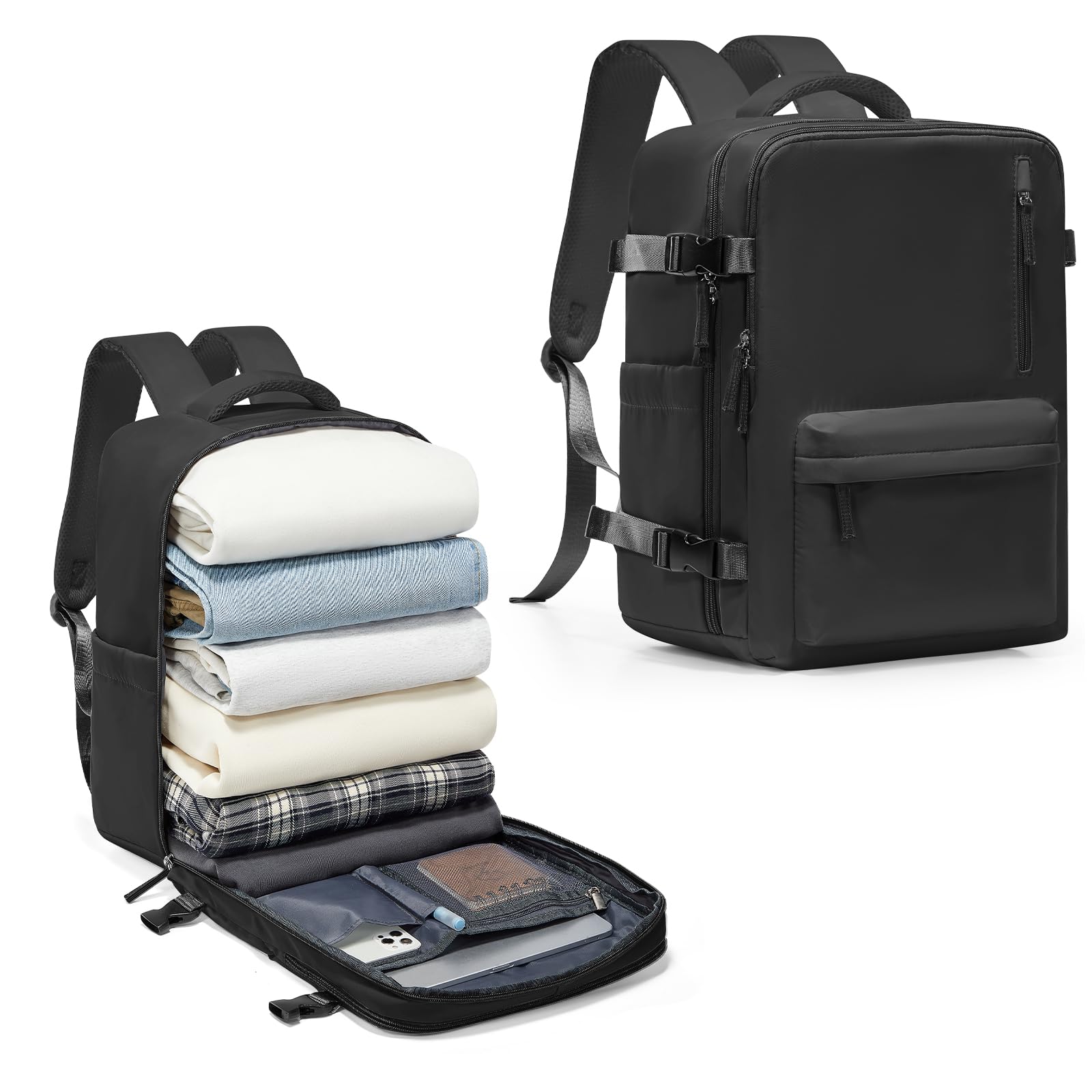 Borse da Cabina per Ryanair 40x20x25 Bagaglio a Mano Zaino Borsa Zaino da Viaggio, Zaino da trekking,da uomo, zaino casual per laptop da 14 pollici per scuola con porta di USB