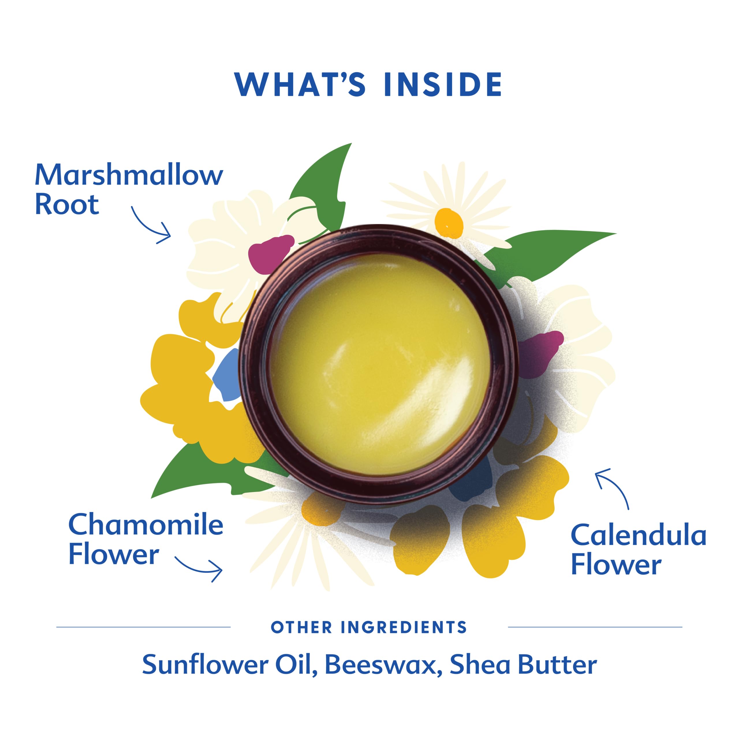 Motherlove Everyday Baby Balm (56,7 g) a base vegetale, completamente naturale essenziale per neonati, neonati e bambini piccoli, crema idratante alle erbe con camomilla calmante non OGM, erbe