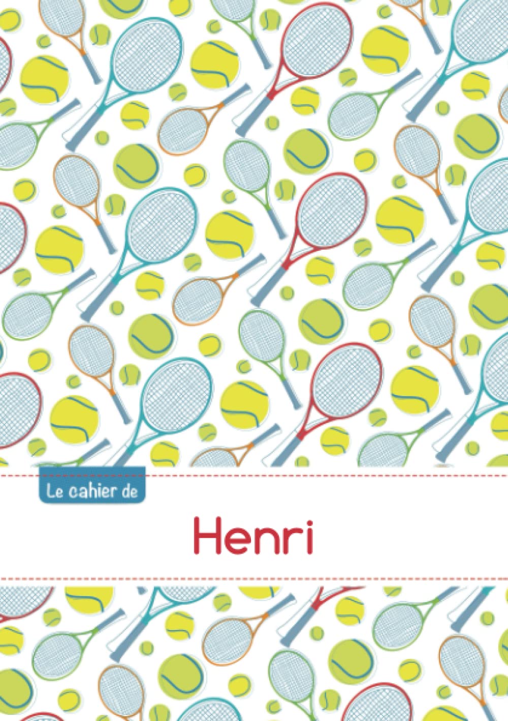 Le cahier de Henri - Petits carreaux, 96p, A5 - Tennis