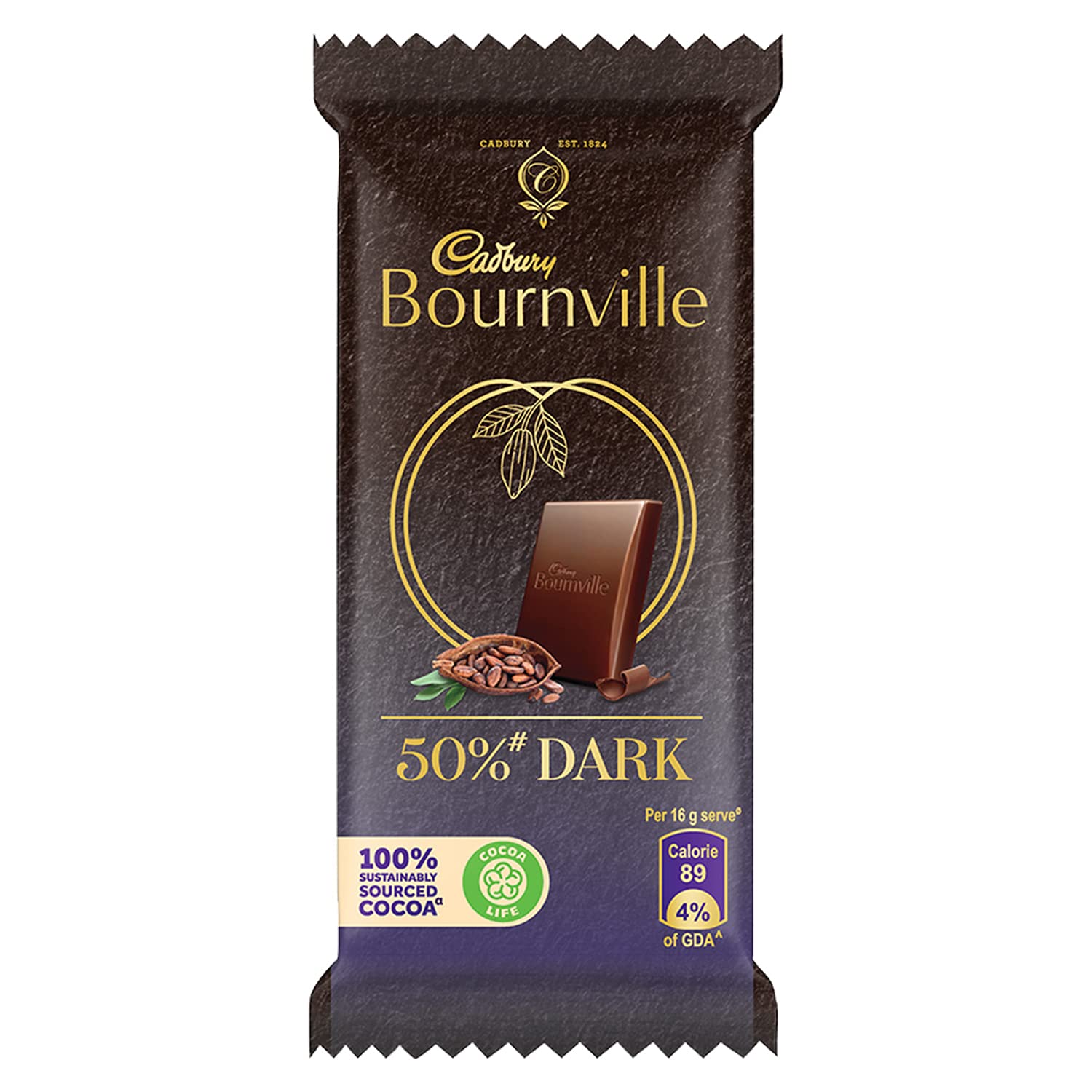 Cadbury Bournville Rich Cocoa Dark Chocolate Bar, 31gm - (Pack of 12)