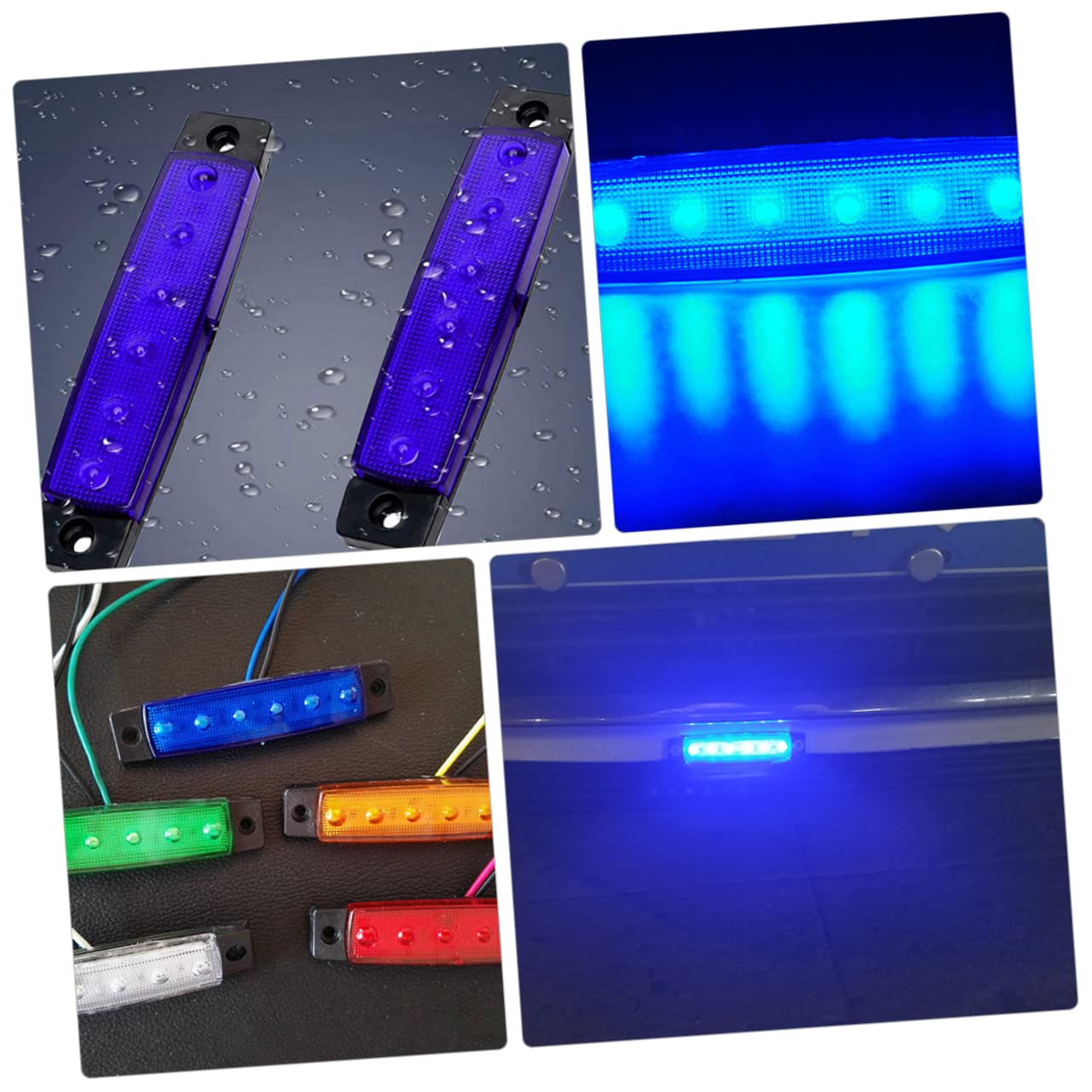 YARNOW 3 Set Di Per Barche Marine in Abs A Risparmio Energetico 2 Fili A Led A Bassa Temperatura Per La Navigazione in Barca 6 Pezzi * 3