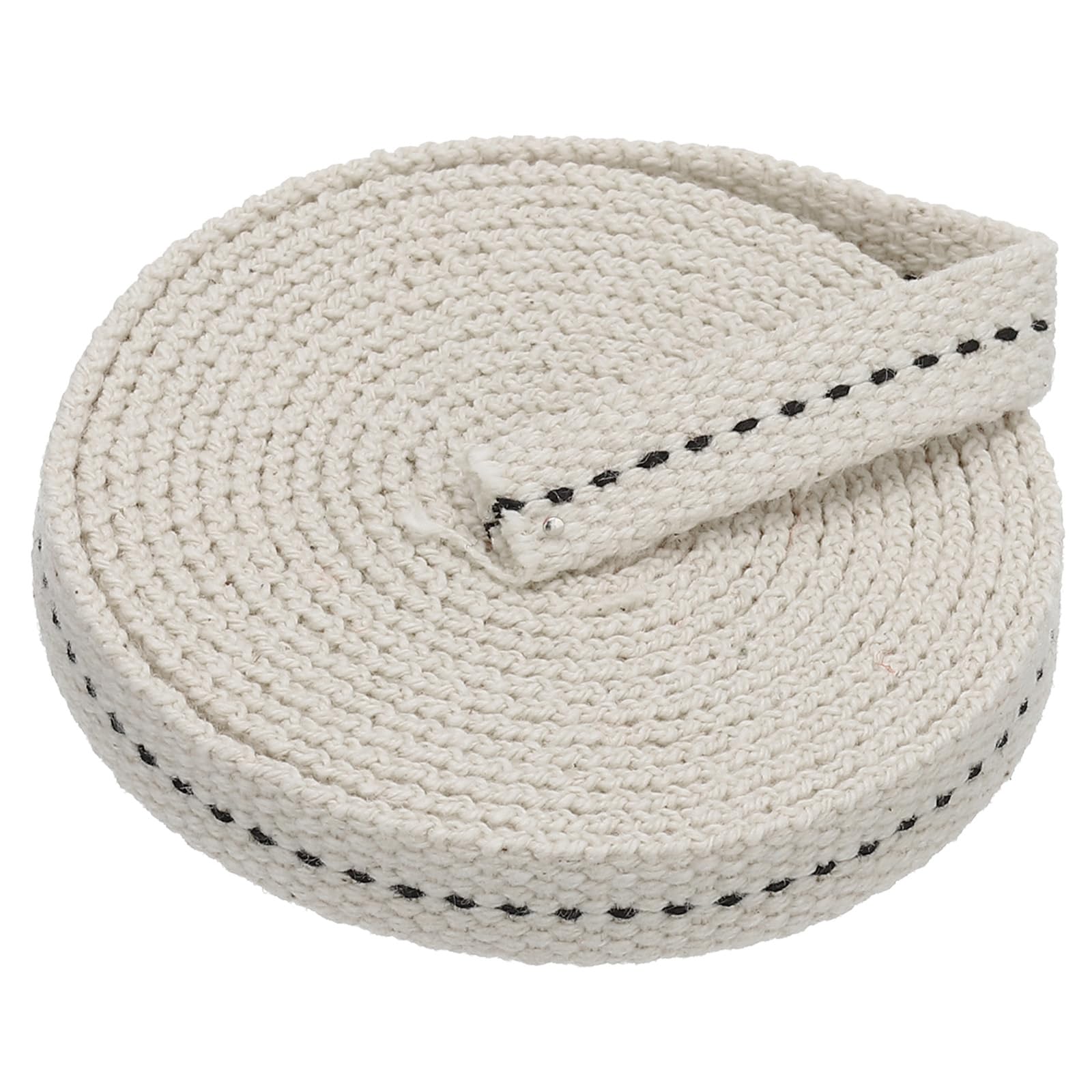 PATIKIL 100% Cotton Flat Lamp Wick - 3/8" Wide, 33 Feet (6 Rolls), Red Stitch, For Kerosene Lamps & Lanterns