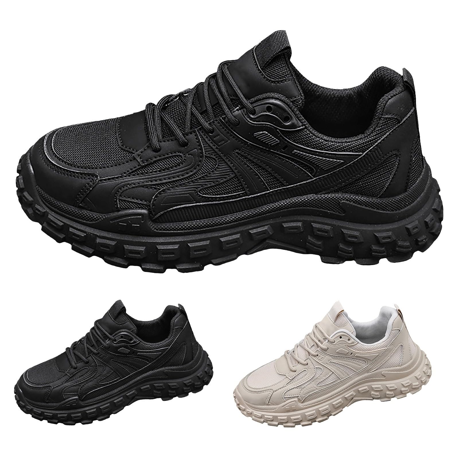 Scarpe sportive da uomo con lacci, leggere, traspiranti