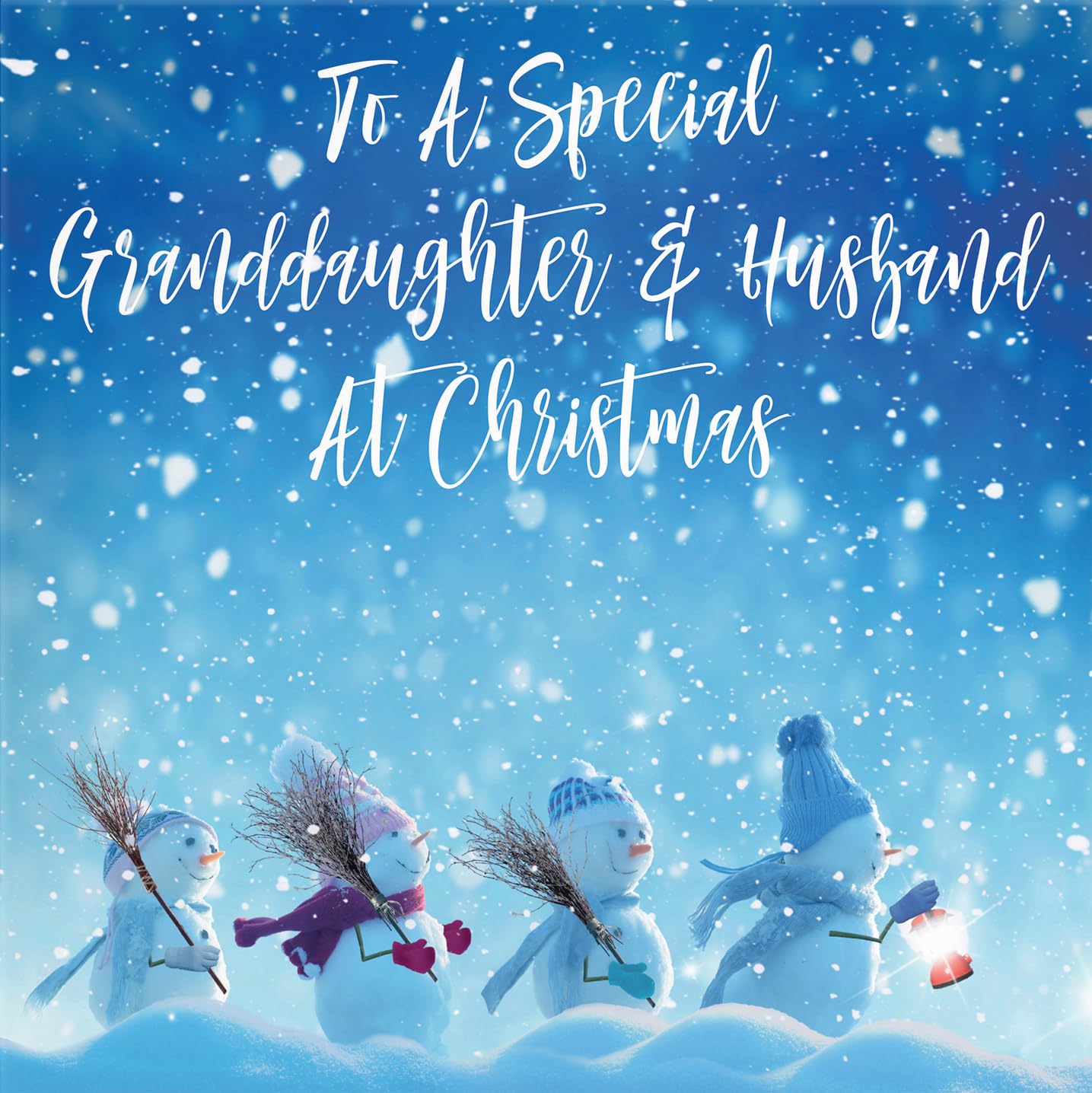 Hunts England, Granddaughter And Husband Christmas Card, To A Special Granddaughter & Husband At Christmas - Image 2