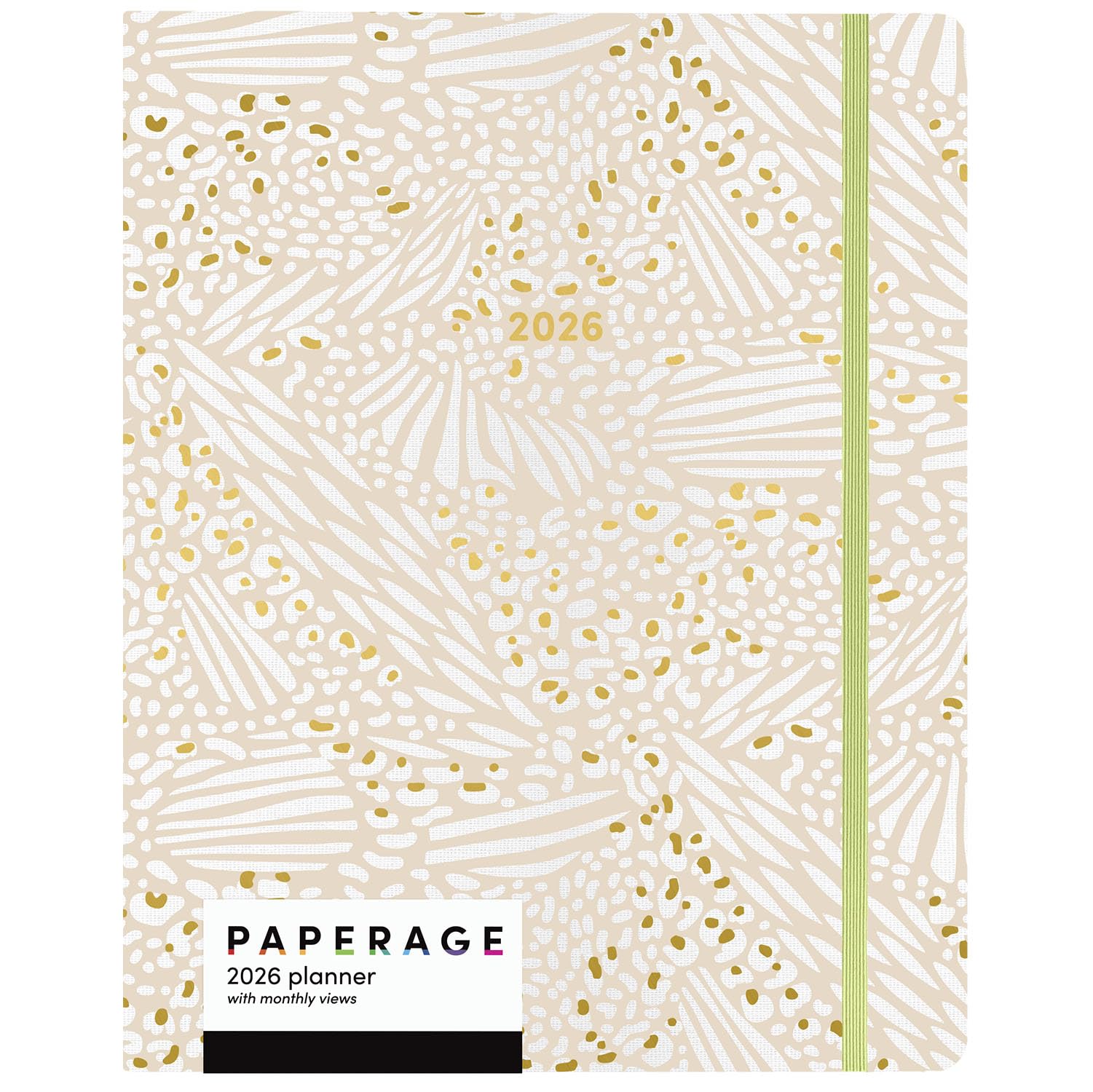 PAPERAGE 2026 Monthly Planner, 12 Months (January 2026 - December 2026), 8 in x 10 in, 2026 Planner with Large Monthly Spreads & Calendar Views, Note