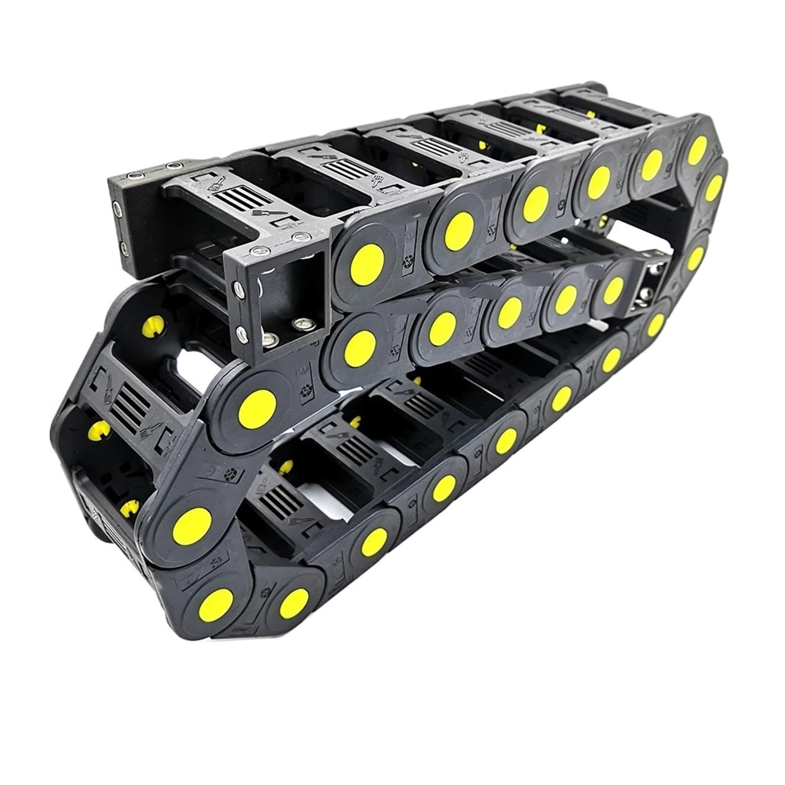 Łańcuch do przeciągania kabla, 1 m, 20 x 103 mm, łańcuch transmisyjny, uchwyt na przewód, linka holownicza ze złączami końcowymi do obrabiarek CNC (R125)
