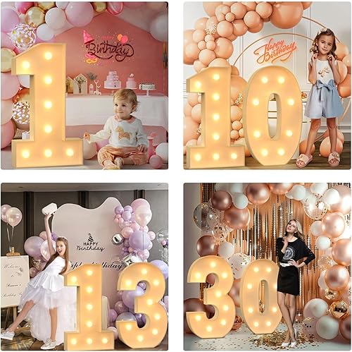 Miniatura 60 de Mixifox Letras V de marquesina de 3 pies, letras grandes iluminadas de 3 pies de alto con luces, letra de bebé grande para baby shower, boda