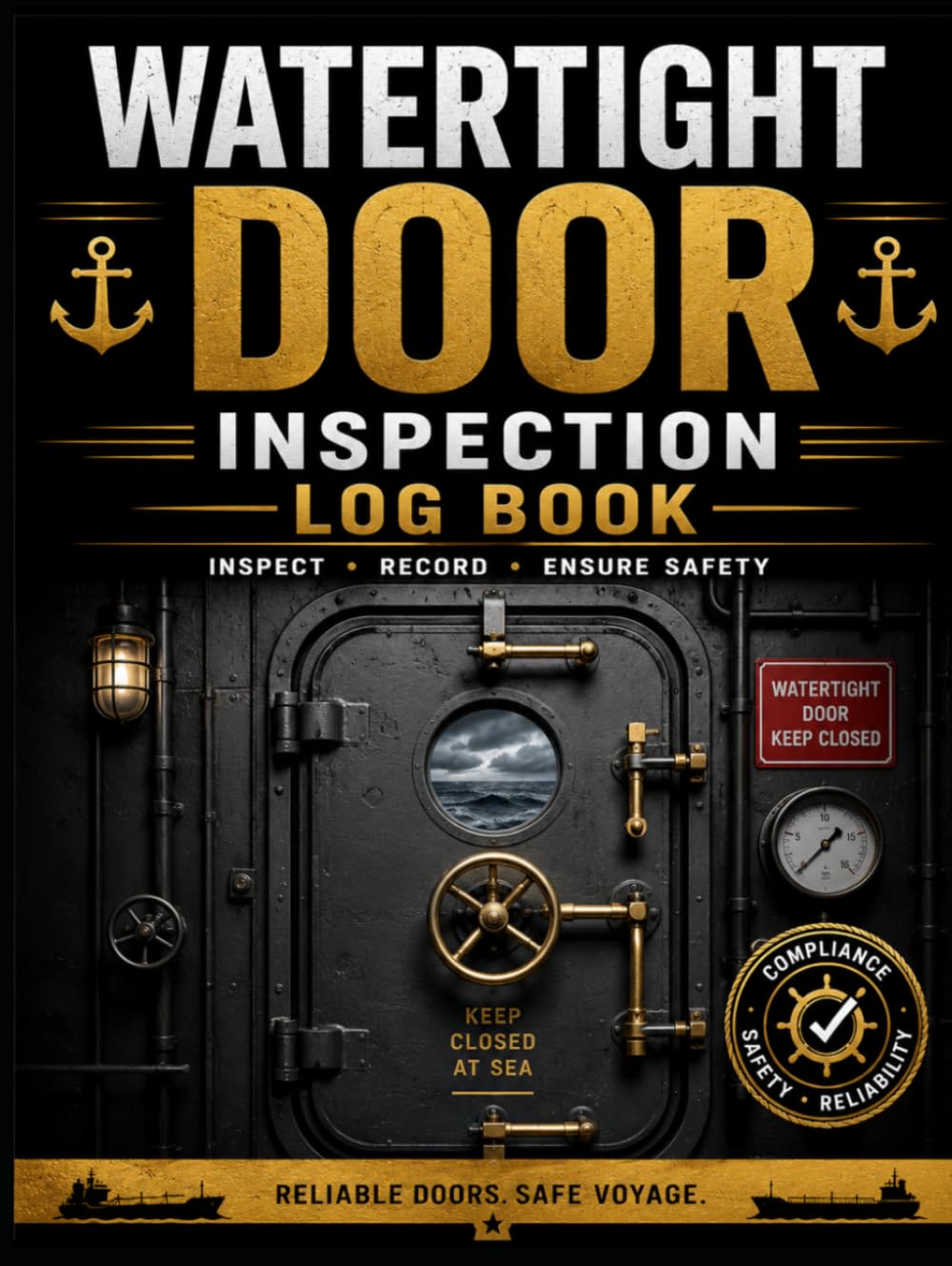Watertight Door Inspection Log Book: Marine Watertight Door Inspection Record for Ships and Vessels, Condition Checks, Leakage Tests, Defects, Corrective Actions and Sign-Off